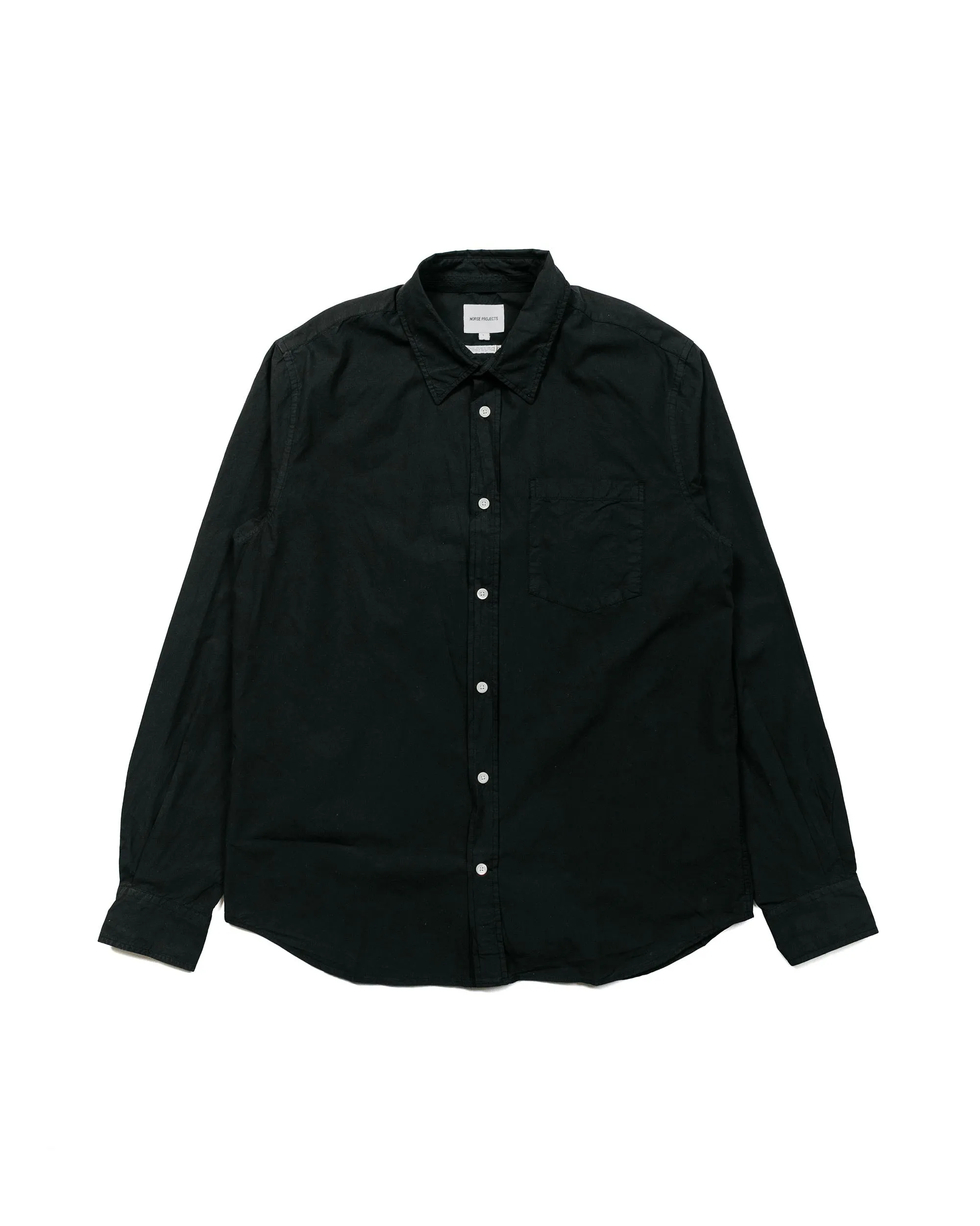 Norse Projects Osvald Tencel Black sold by Lost & Found