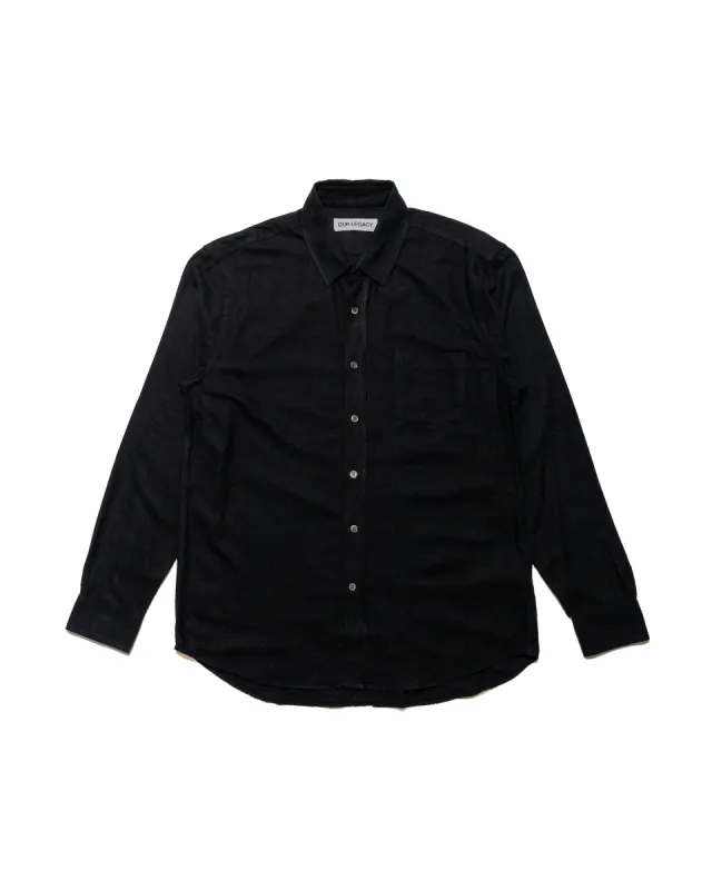 Our Legacy Classic Shirt Black Silk sold by Lost & Found