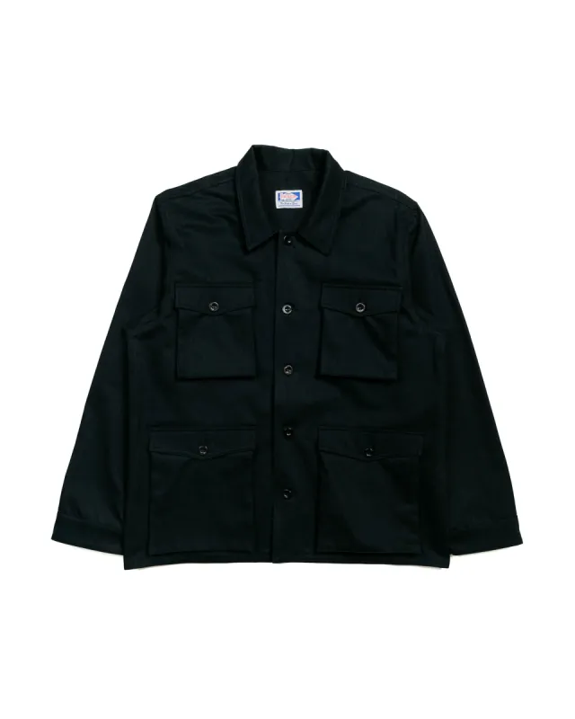 Rosa Rugosa Field Jacket Black made by Lost & Found