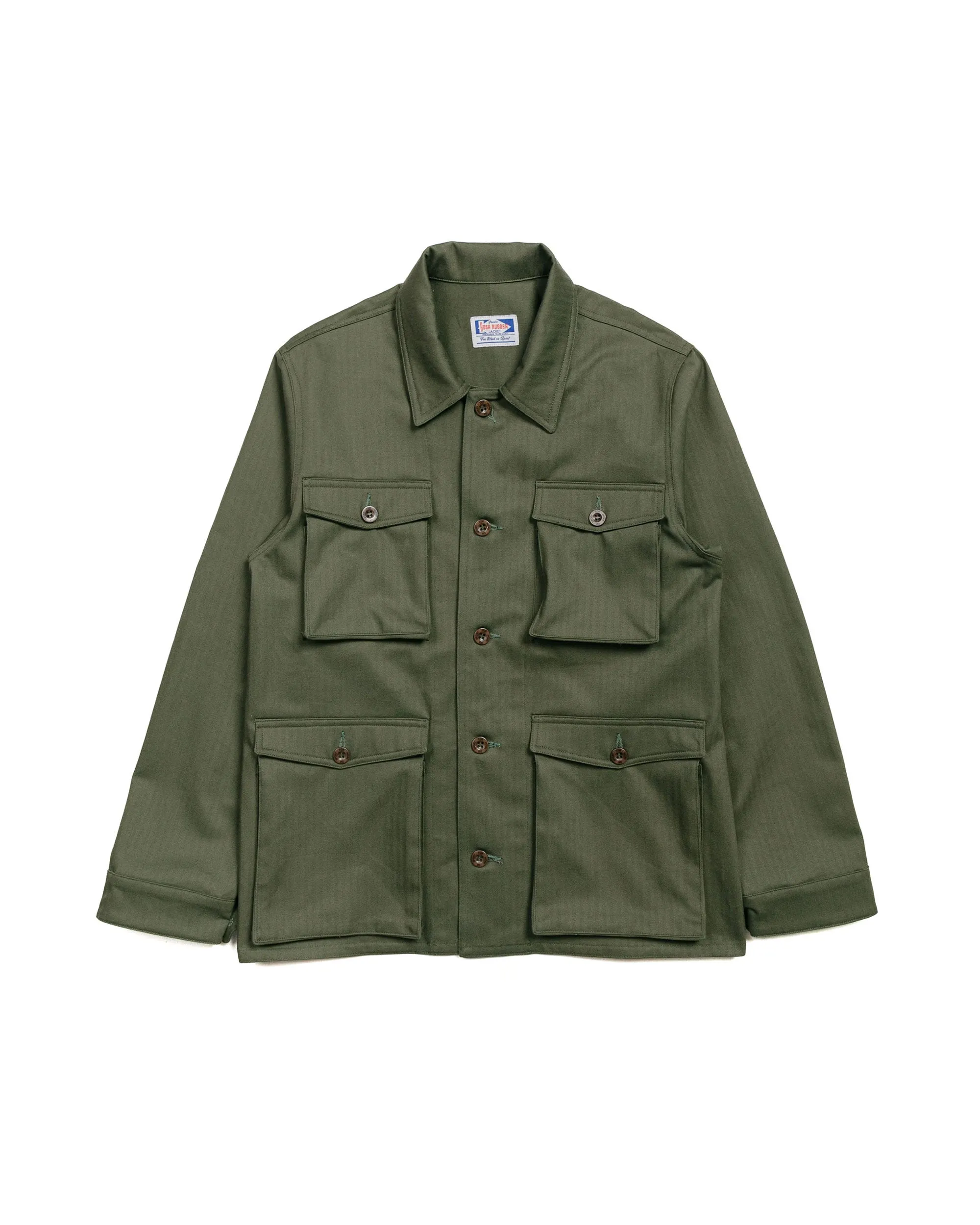 Rosa Rugosa Field Jacket Moss sold by Lost & Found