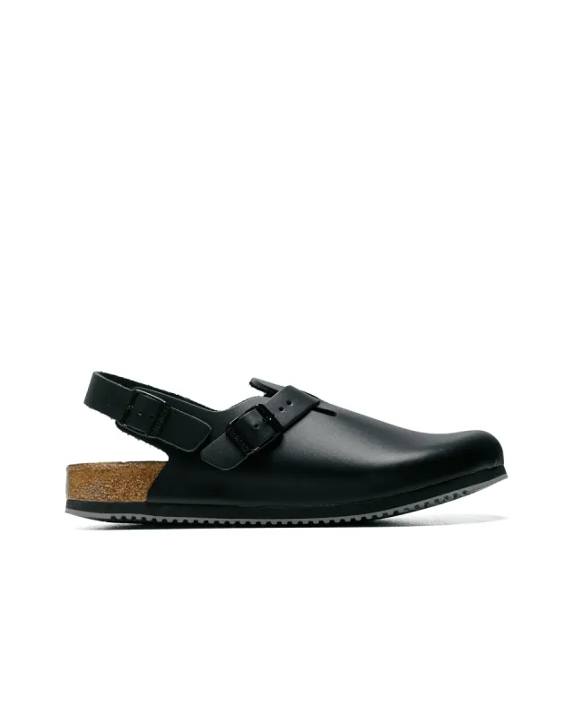 Birkenstock Tokio Super Grip Leather Black sold by Lost & Found