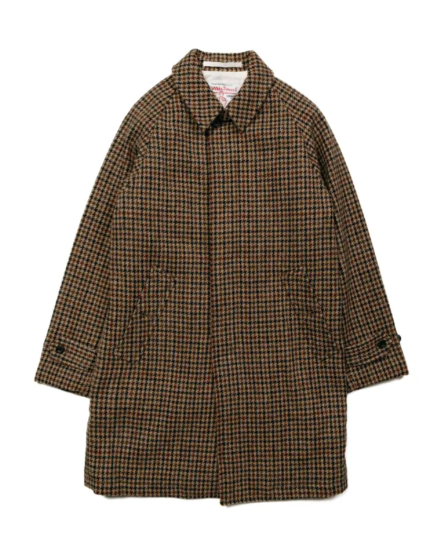Beams Plus Bal Collar Coat Harris Tweed Gun Club sold by Lost & Found