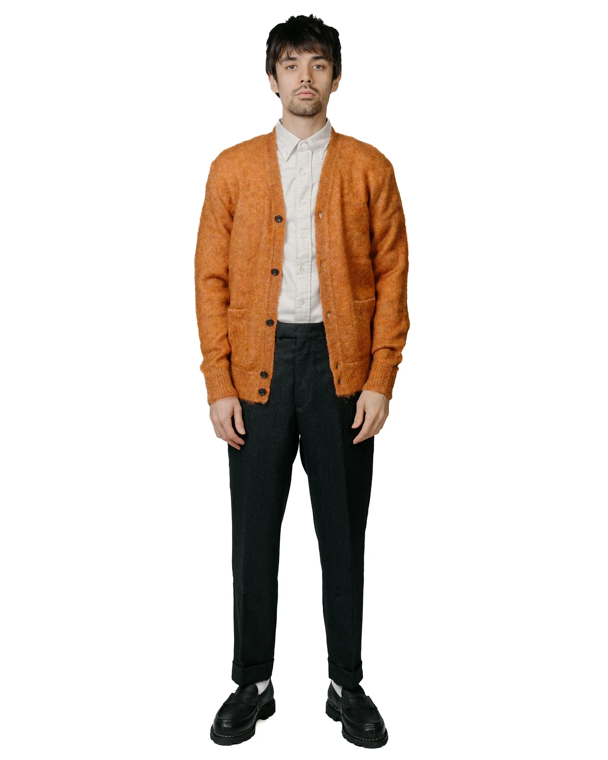 Beams Plus Cardigan Stretch Mohair Orange sold by Lost & Found product image thumbnail 4