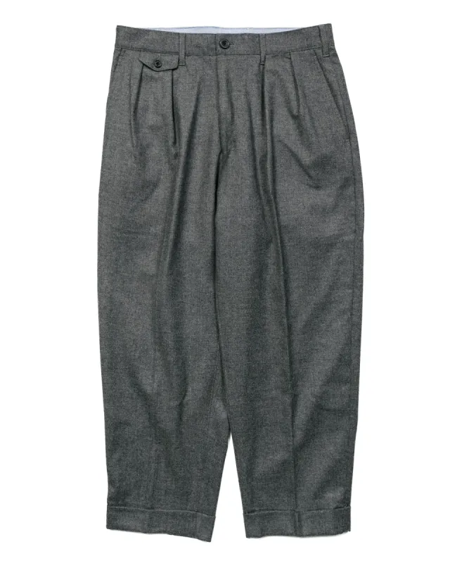 Beams Plus 2Pleats Flannel Grey sold by Lost & Found
