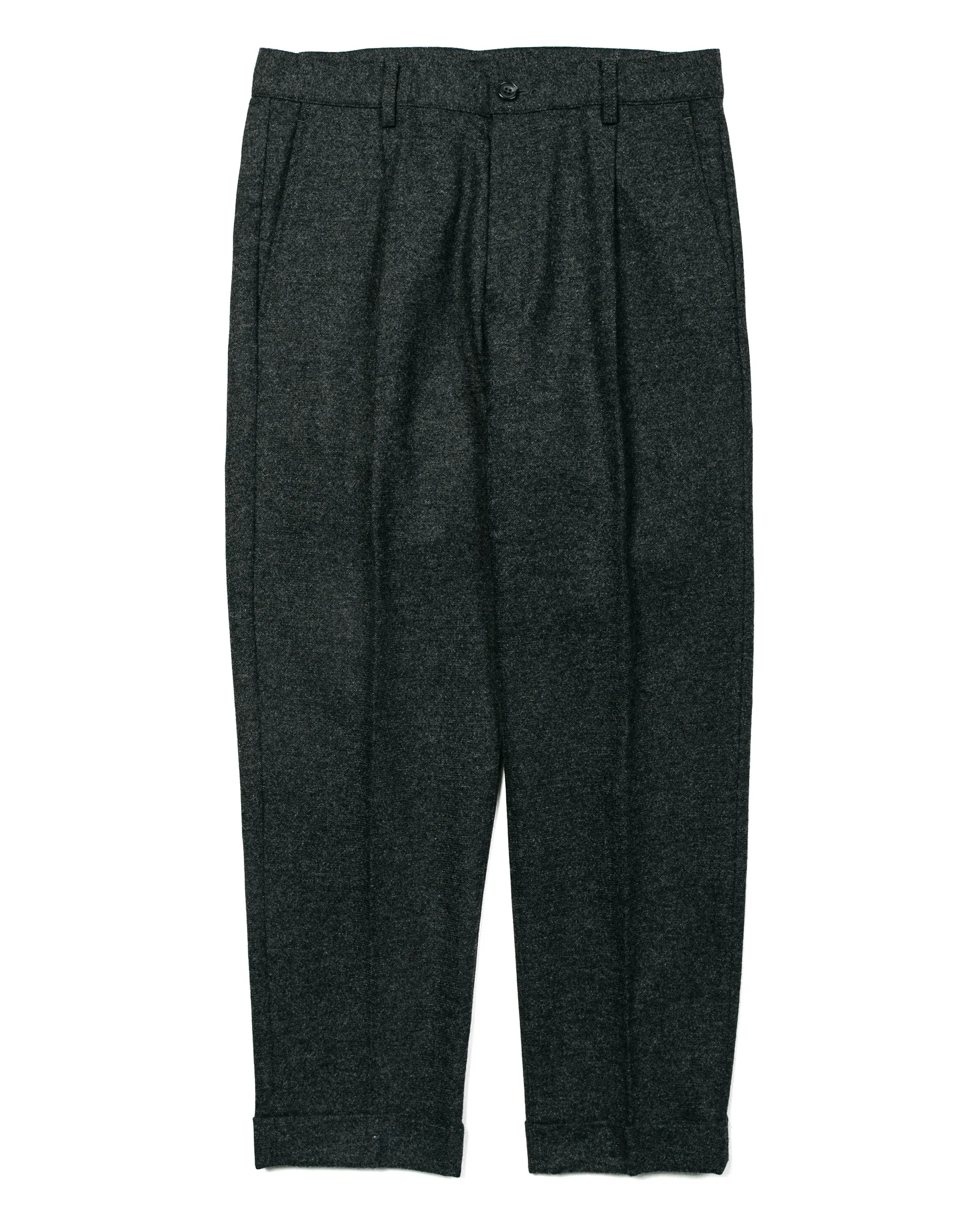 Beams Plus 1Pleat Wool Cashmere Grey sold by Lost & Found