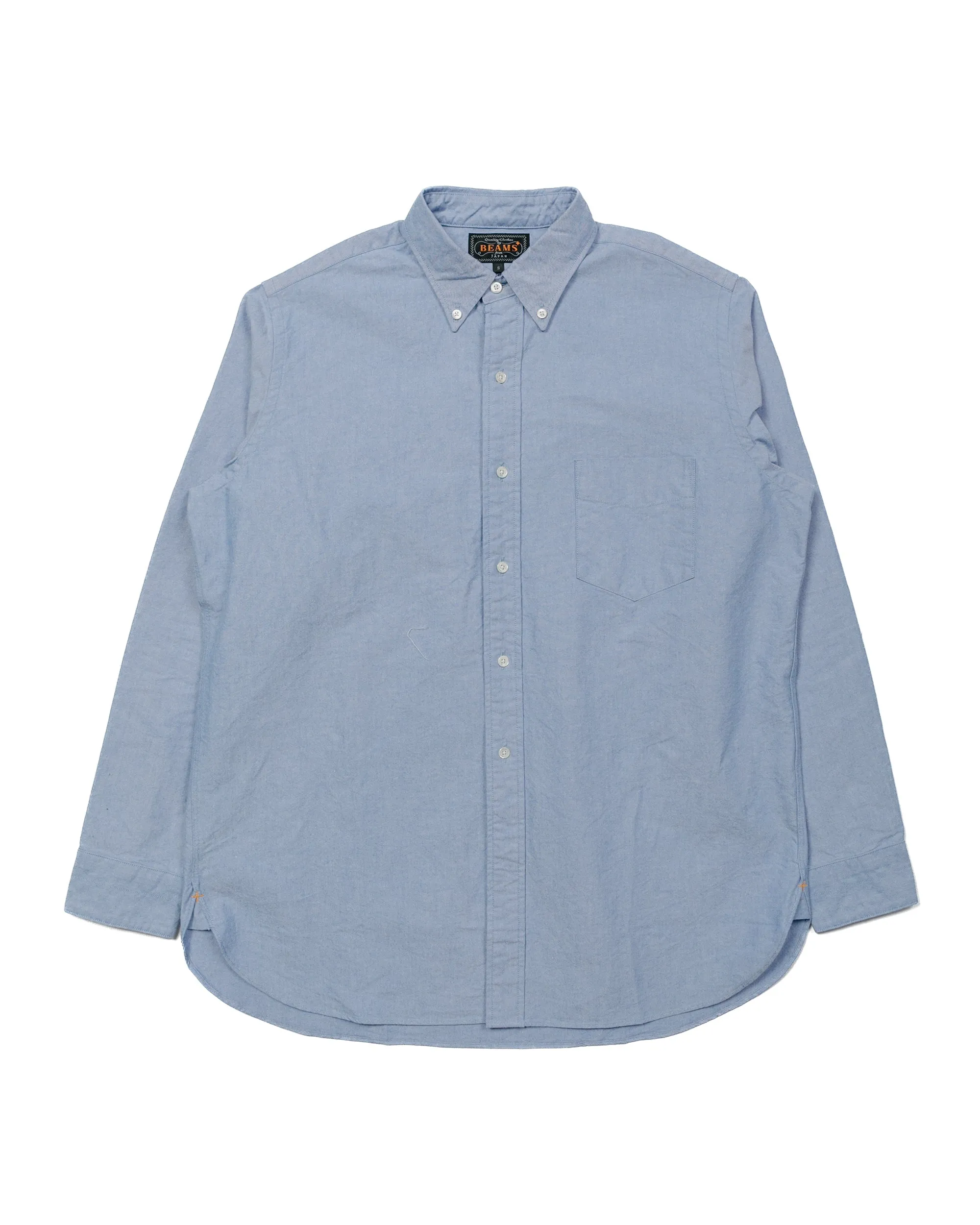Beams Plus B.D. Classic Fit American Oxford Blue sold by Lost & Found