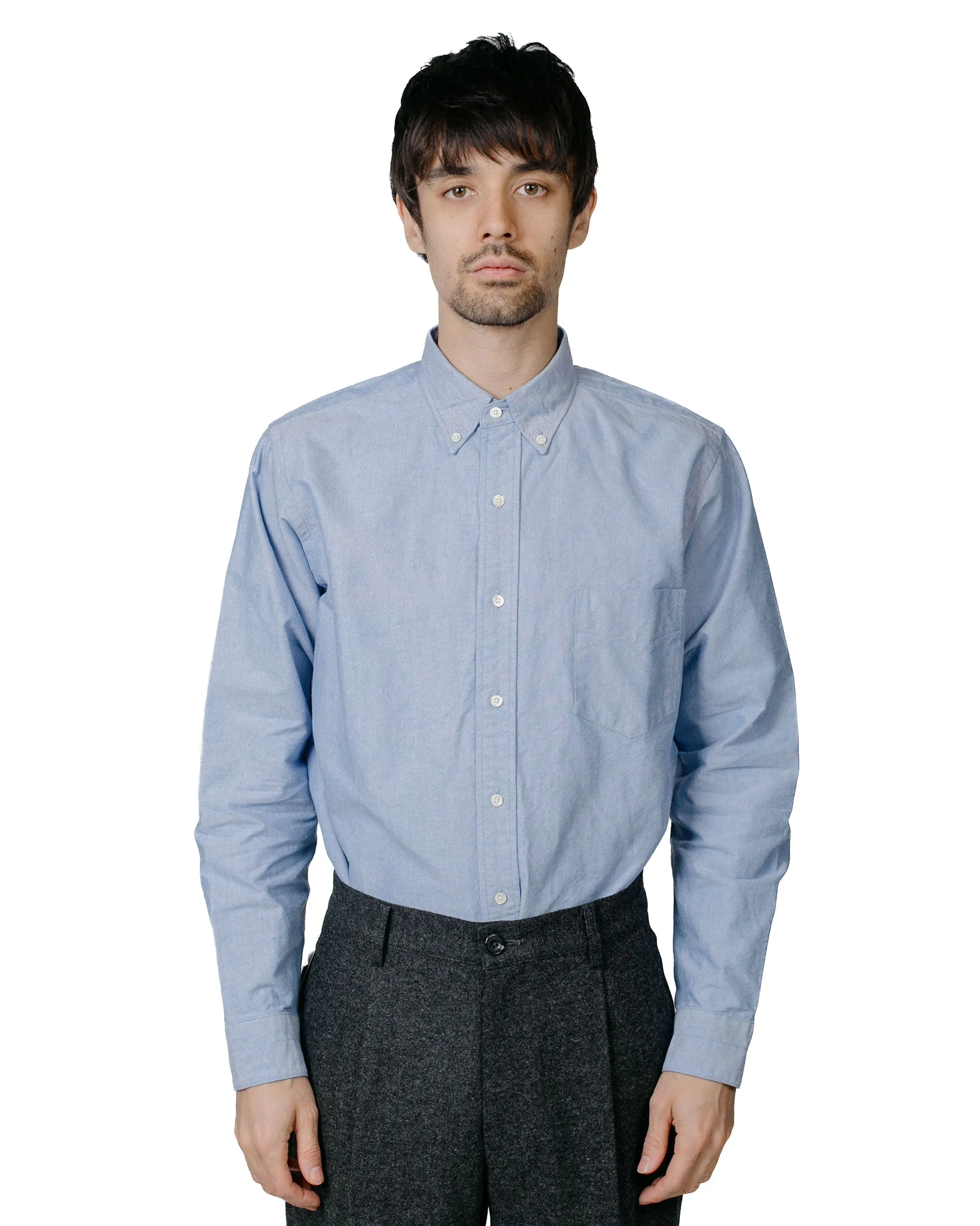 Beams Plus B.D. Classic Fit American Oxford Blue sold by Lost & Found product image thumbnail 2