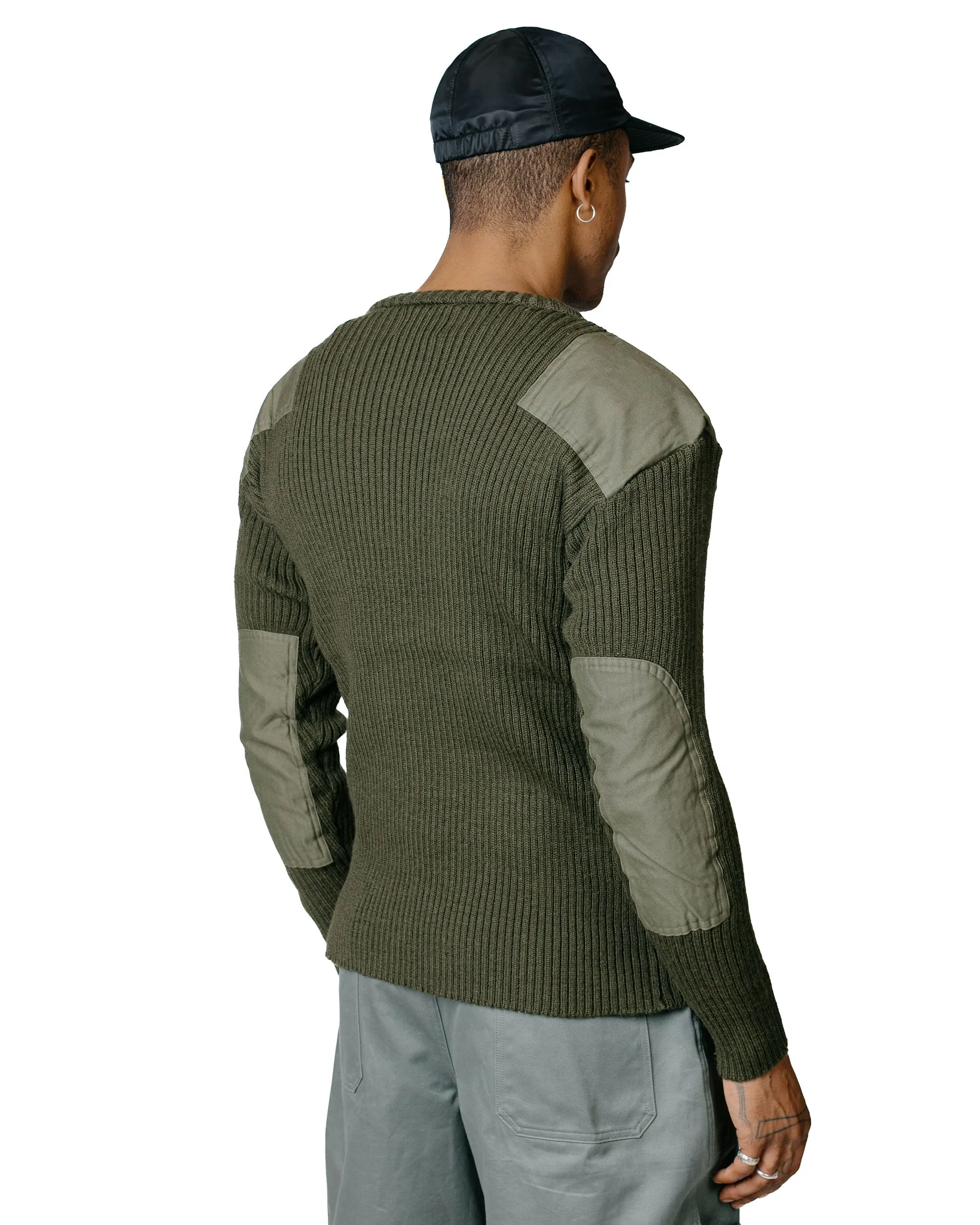 The Real McCoy's MC23104 Sweater, Service Wool Olive sold by Lost & Found product image thumbnail 3