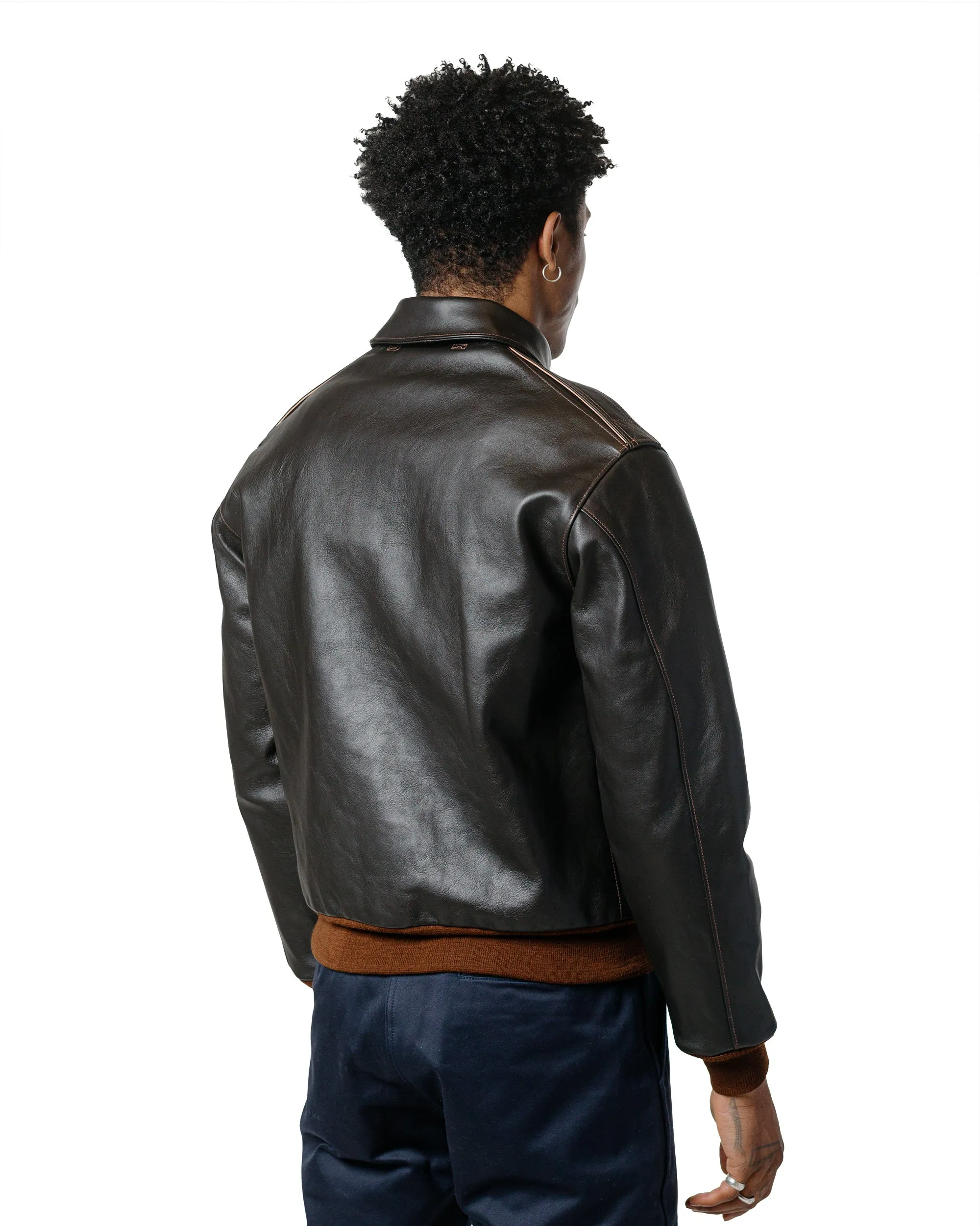 The Real McCoy's MJ22001 Type A-2 Real McCoy Mfg. Co. (Model 220) Seal Brown sold by Lost & Found product image thumbnail 3