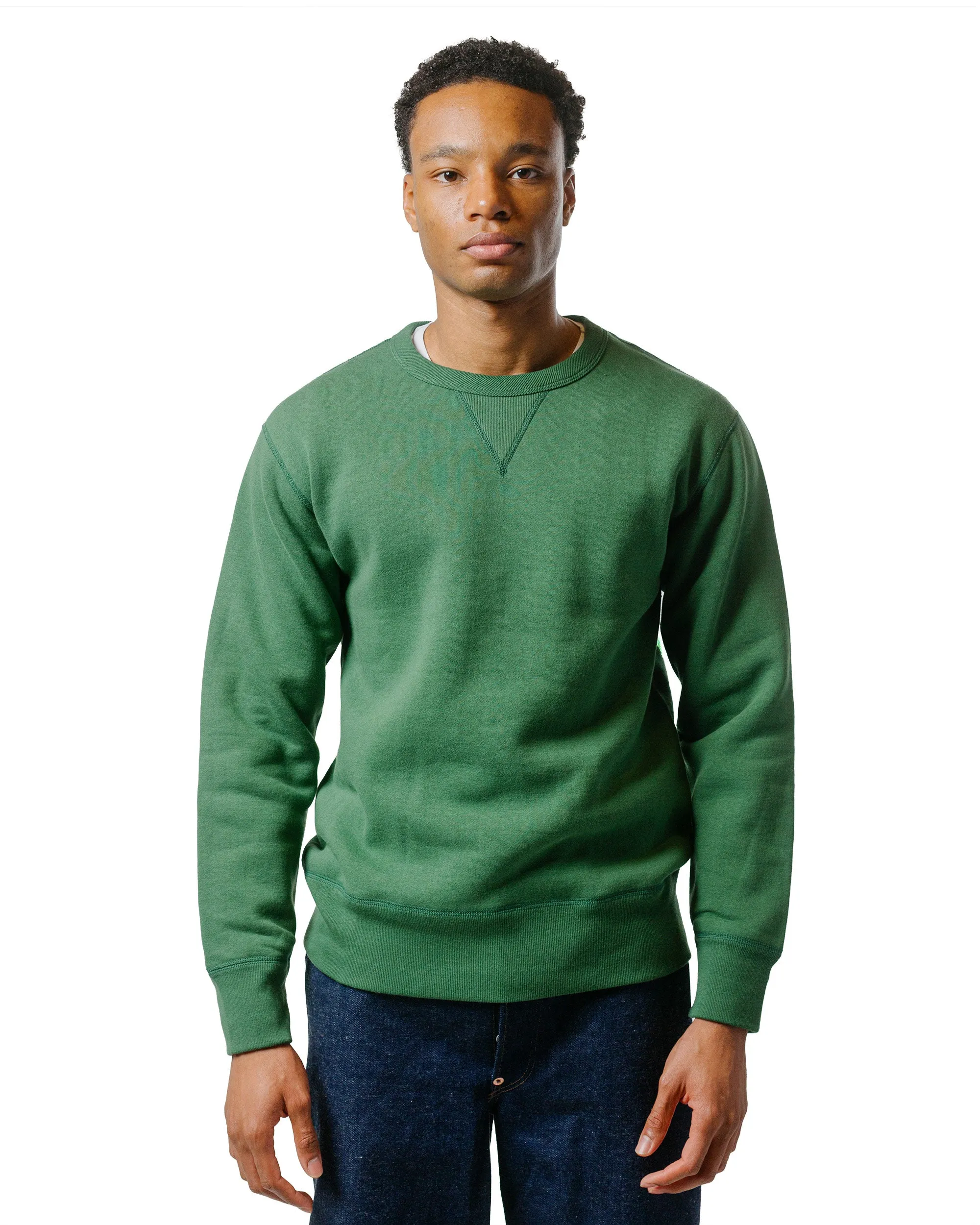 The Real McCoy’s MC13111 10 oz. Loopwheel Crewneck Sweatshirt Shamrock sold by Lost & Found product image thumbnail 2