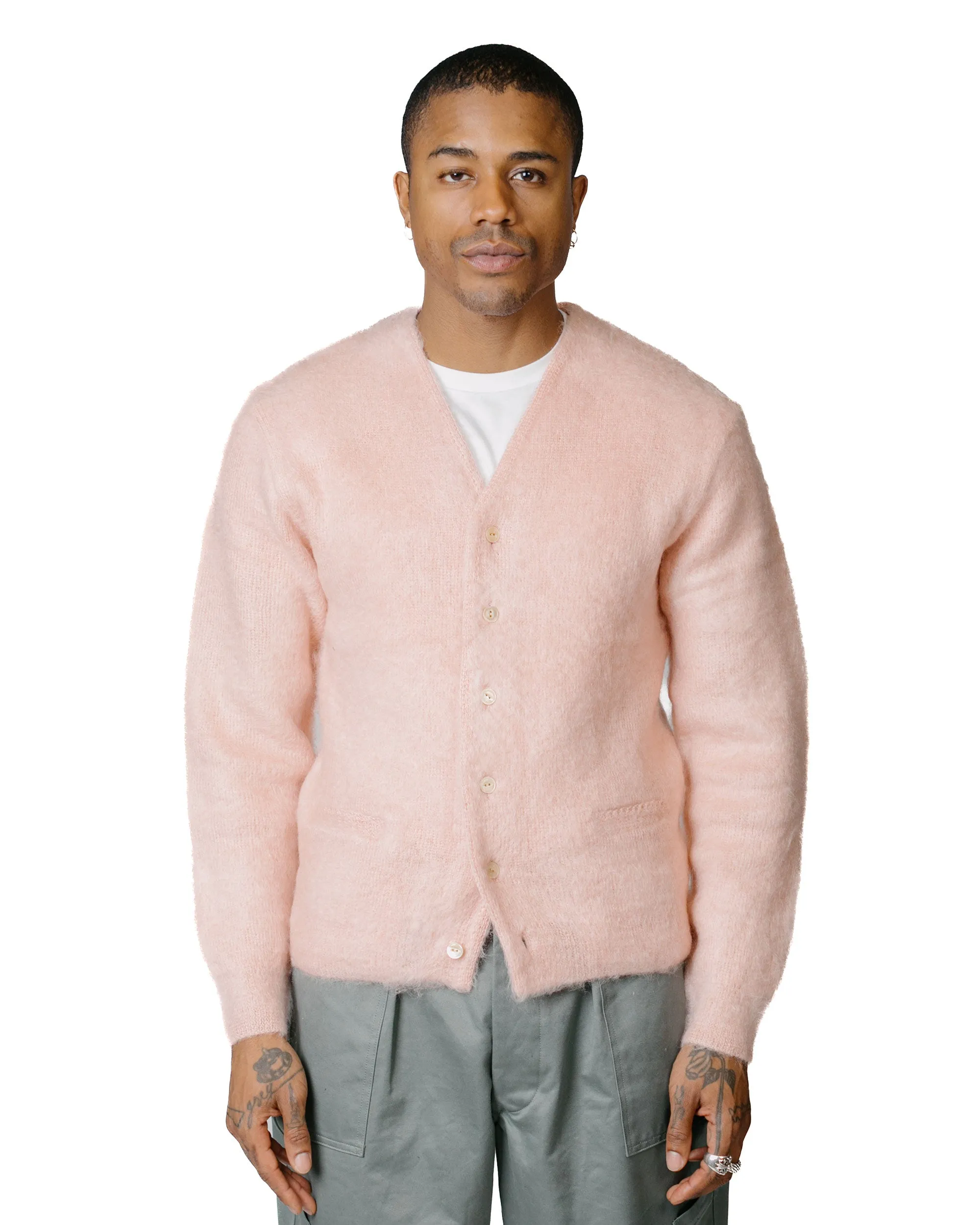 The Real McCoy's MC19103 JM Mohair Cardigan Flamingo sold by Lost & Found product image thumbnail 2