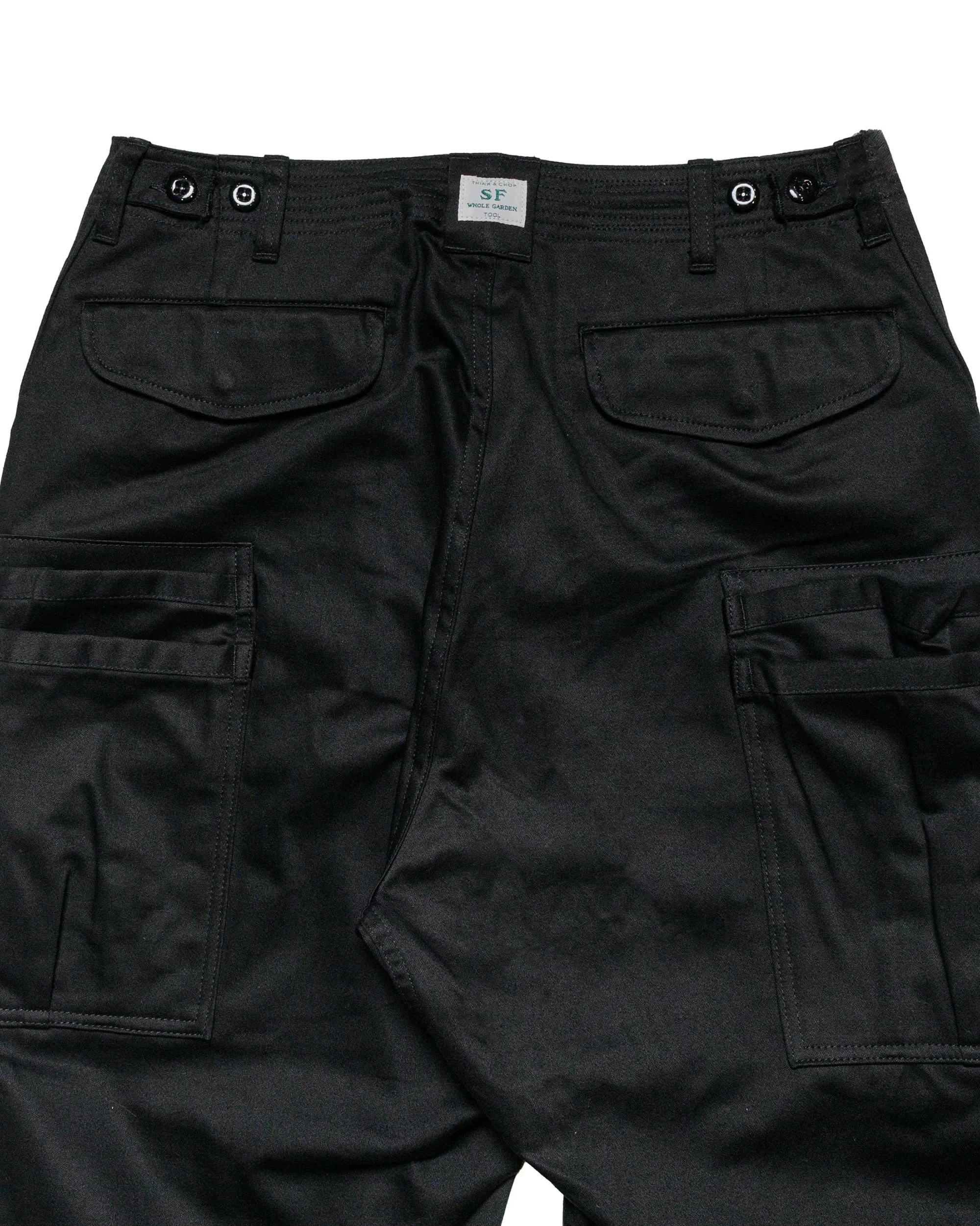 Sassafras Overgrown Pants Military Satin Black sold by Lost & Found product image thumbnail 5