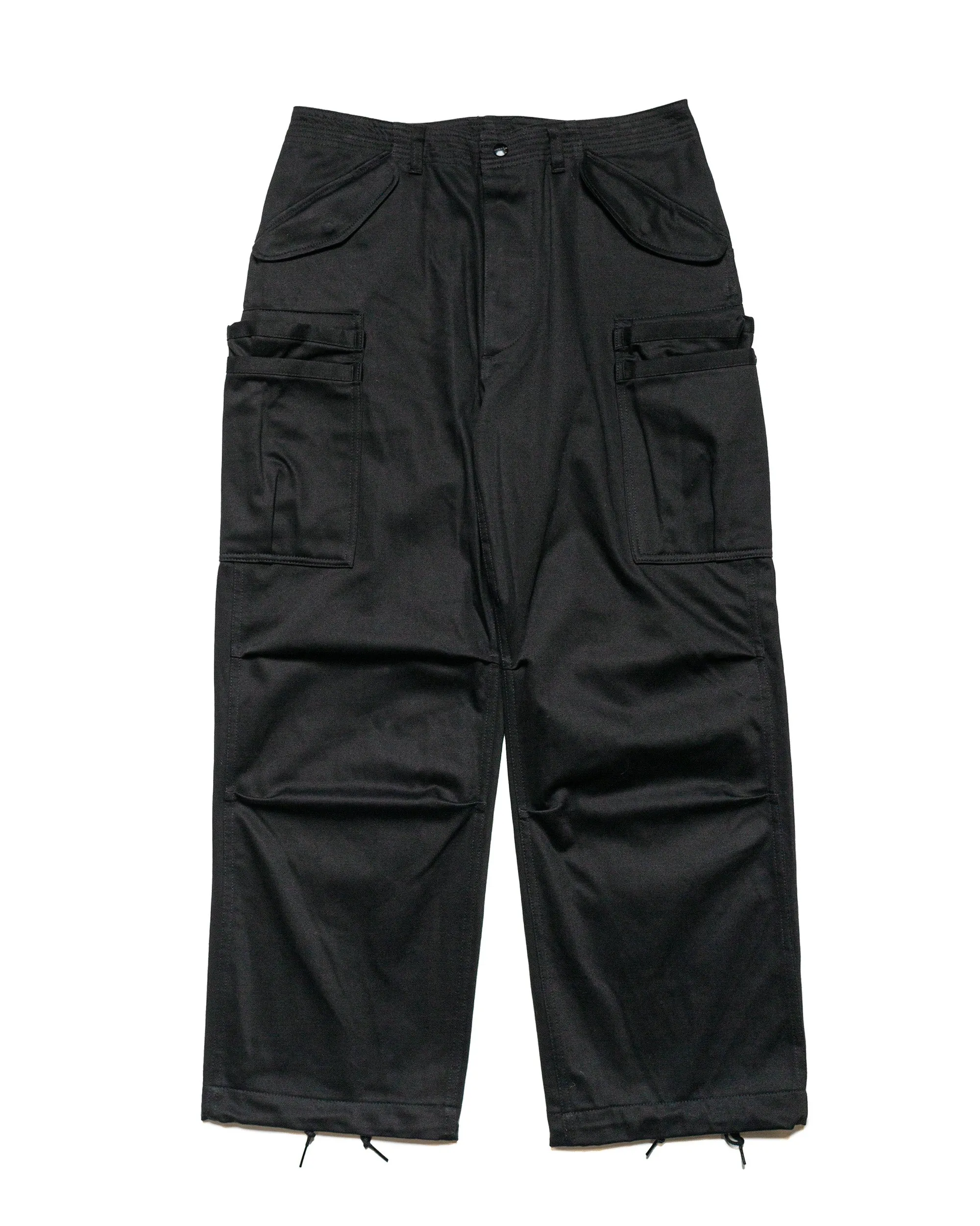 Sassafras Overgrown Pants Military Satin Black sold by Lost & Found