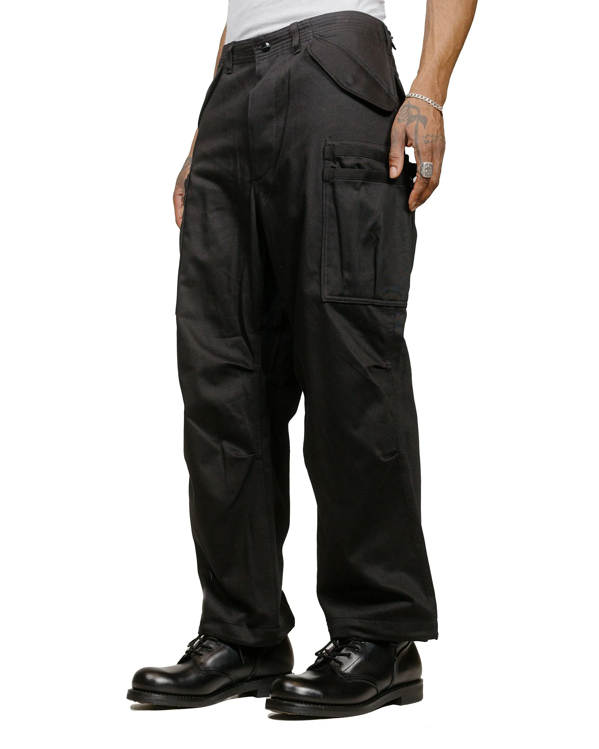 Sassafras Overgrown Pants Military Satin Black sold by Lost & Found product image thumbnail 2