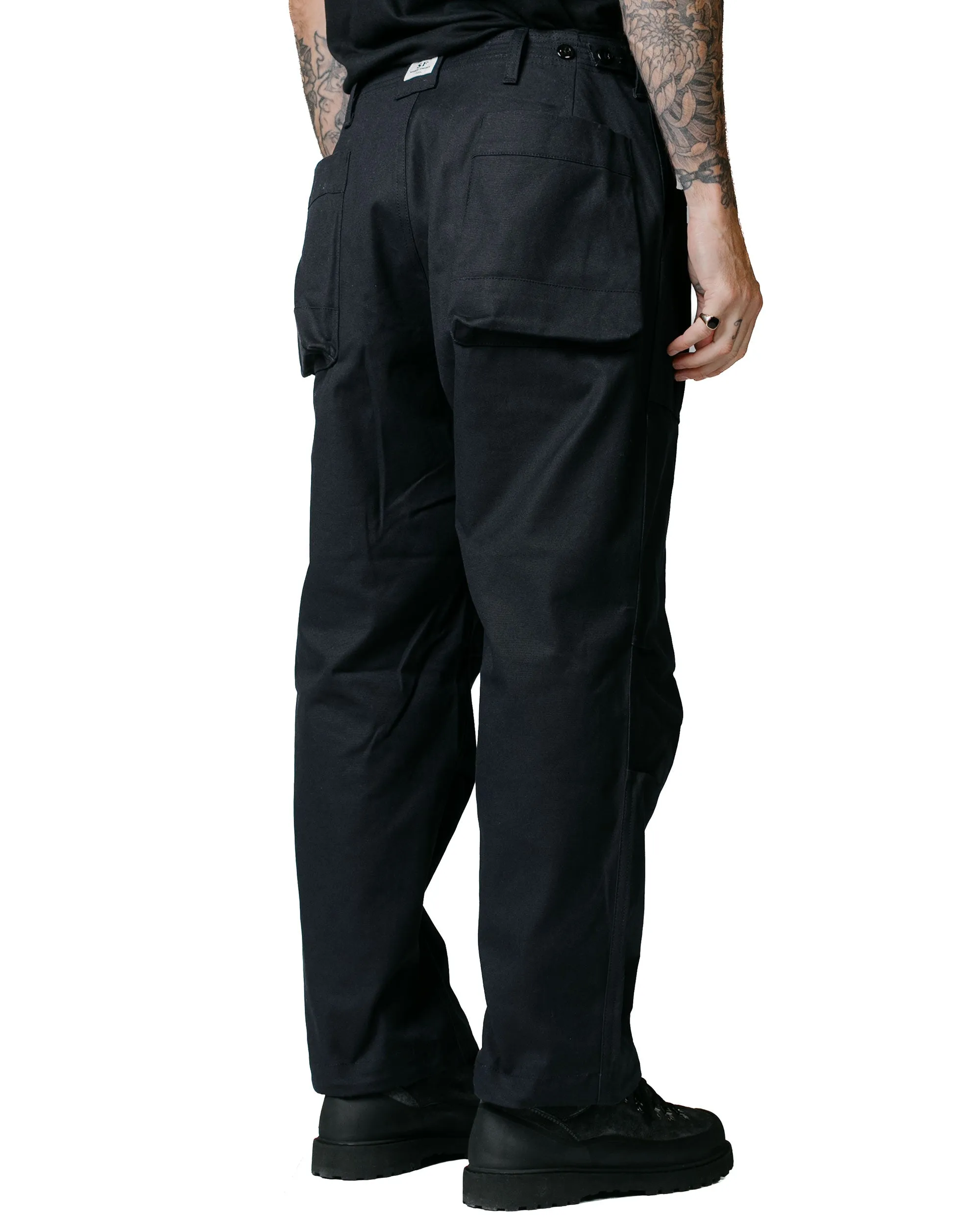 Sassafras Overgrown Fatigue Pants Selvedge Duck Black sold by Lost & Found product image thumbnail 3