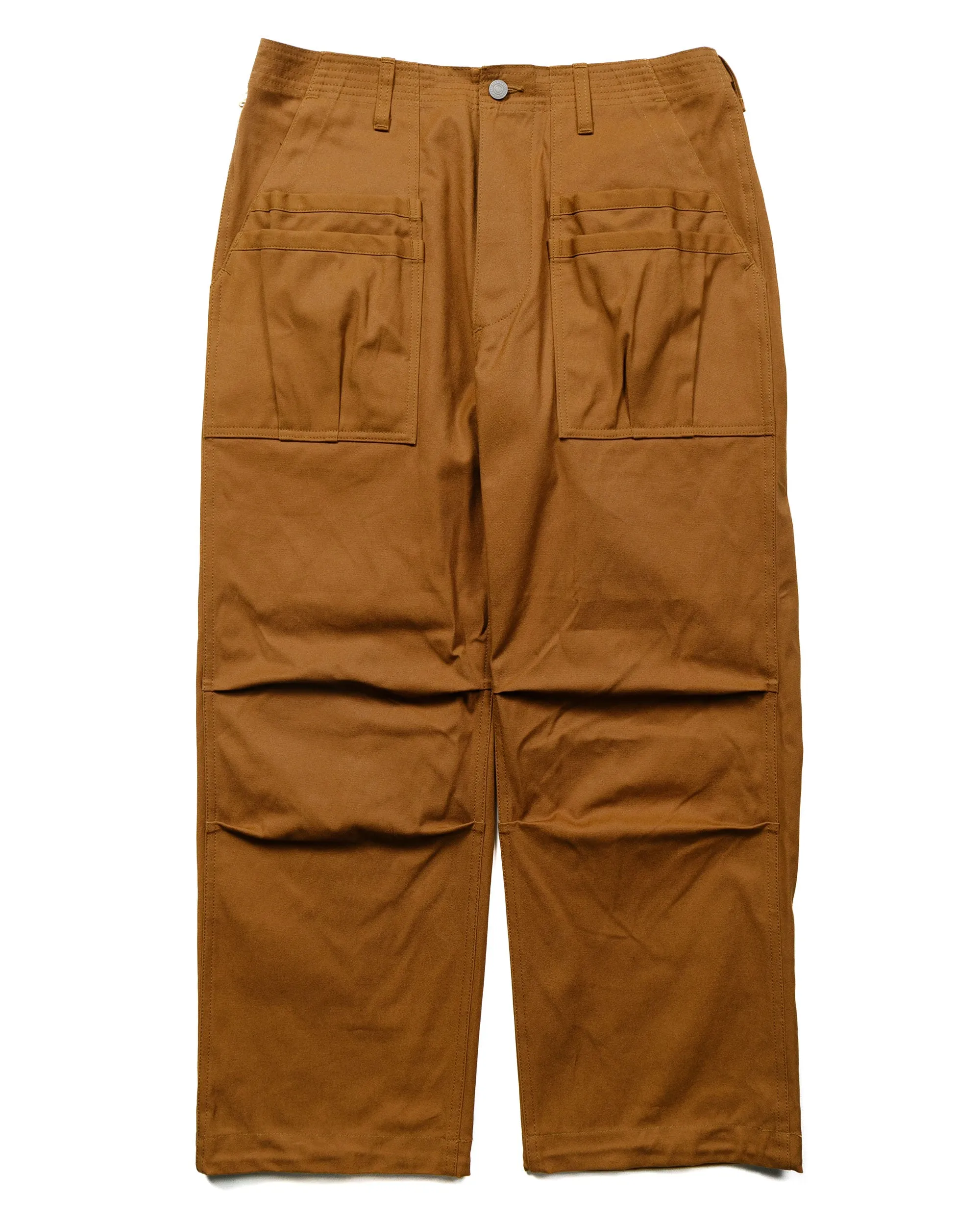 Sassafras Overgrown Fatigue Pants Selvedge Duck Brown sold by Lost & Found