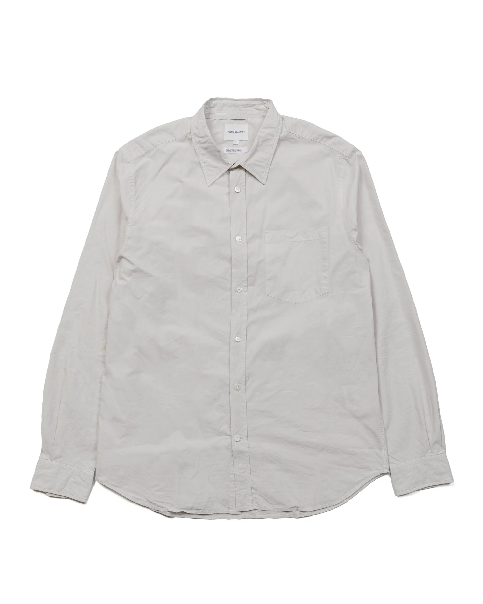 Norse Projects Osvald Tencel Marble White sold by Lost & Found