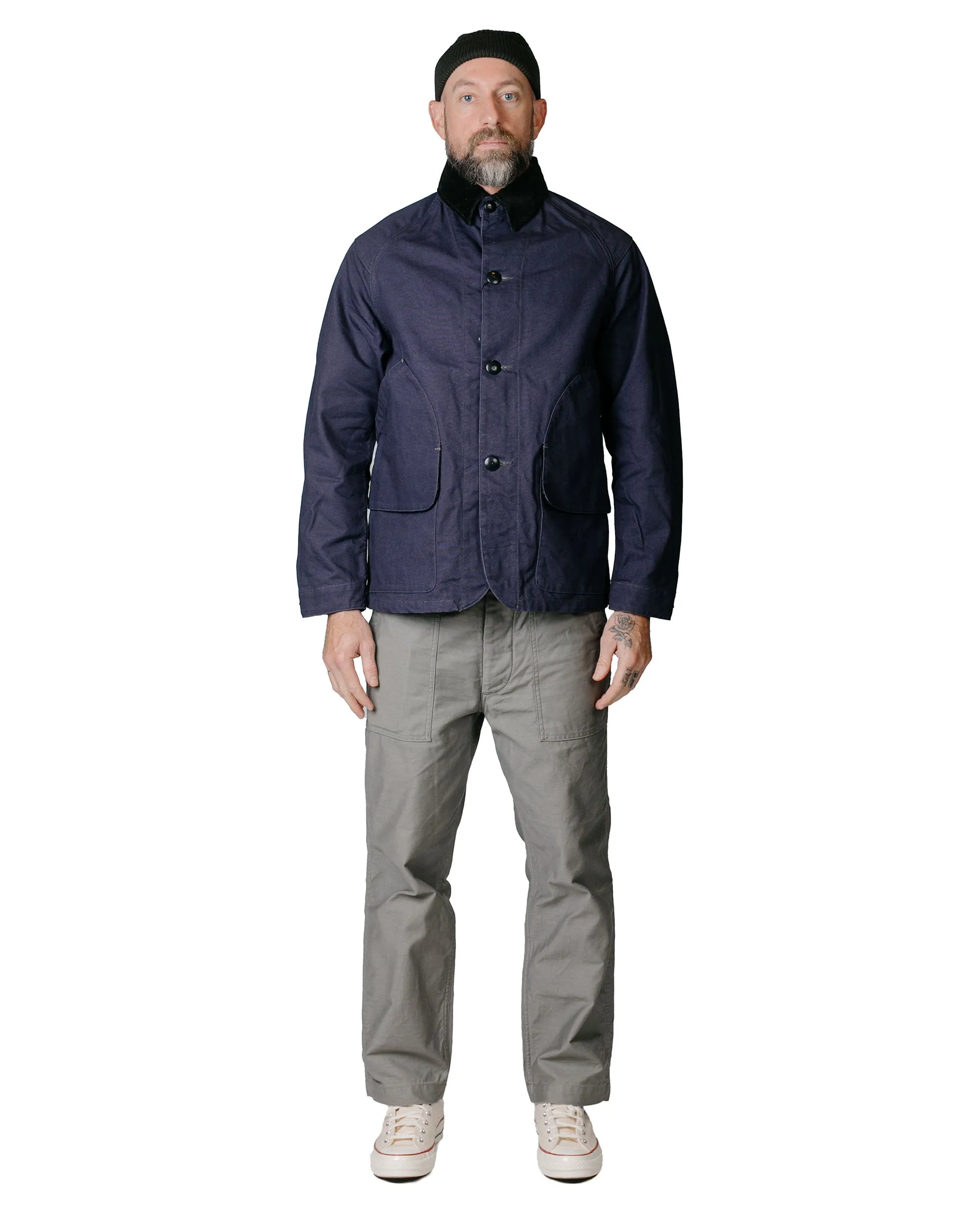 The Corona Utility CJ001L Game Jacket Light High Density Cotton Duck Navy sold by Lost & Found product image thumbnail 3