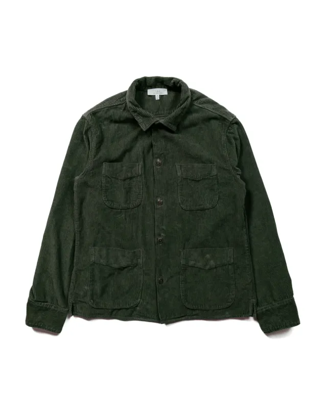 Save Khaki United Wide Wale Cord Camp Shirt Basil sold by Lost & Found