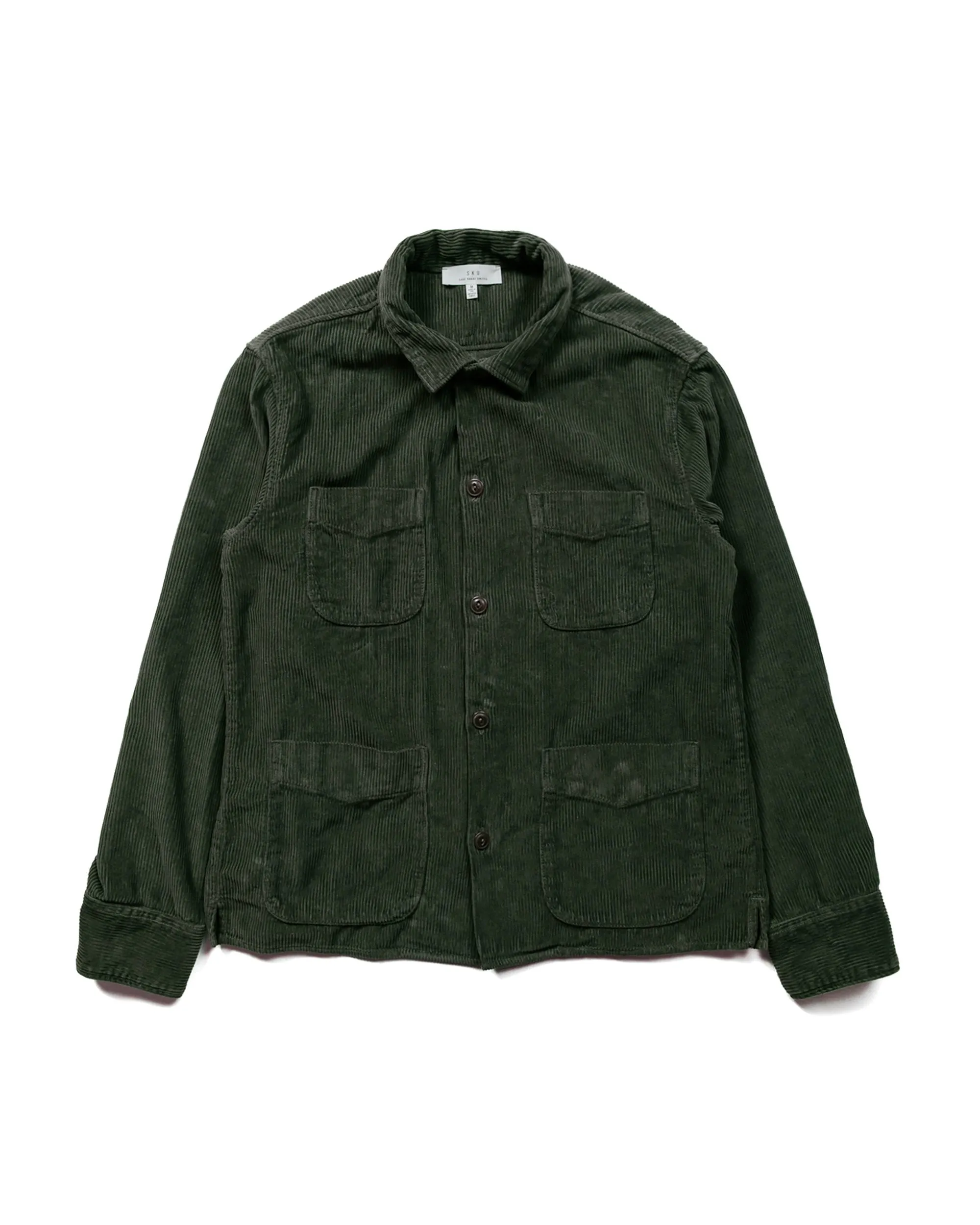 Save Khaki United Wide Wale Cord Camp Shirt Basil sold by Lost & Found