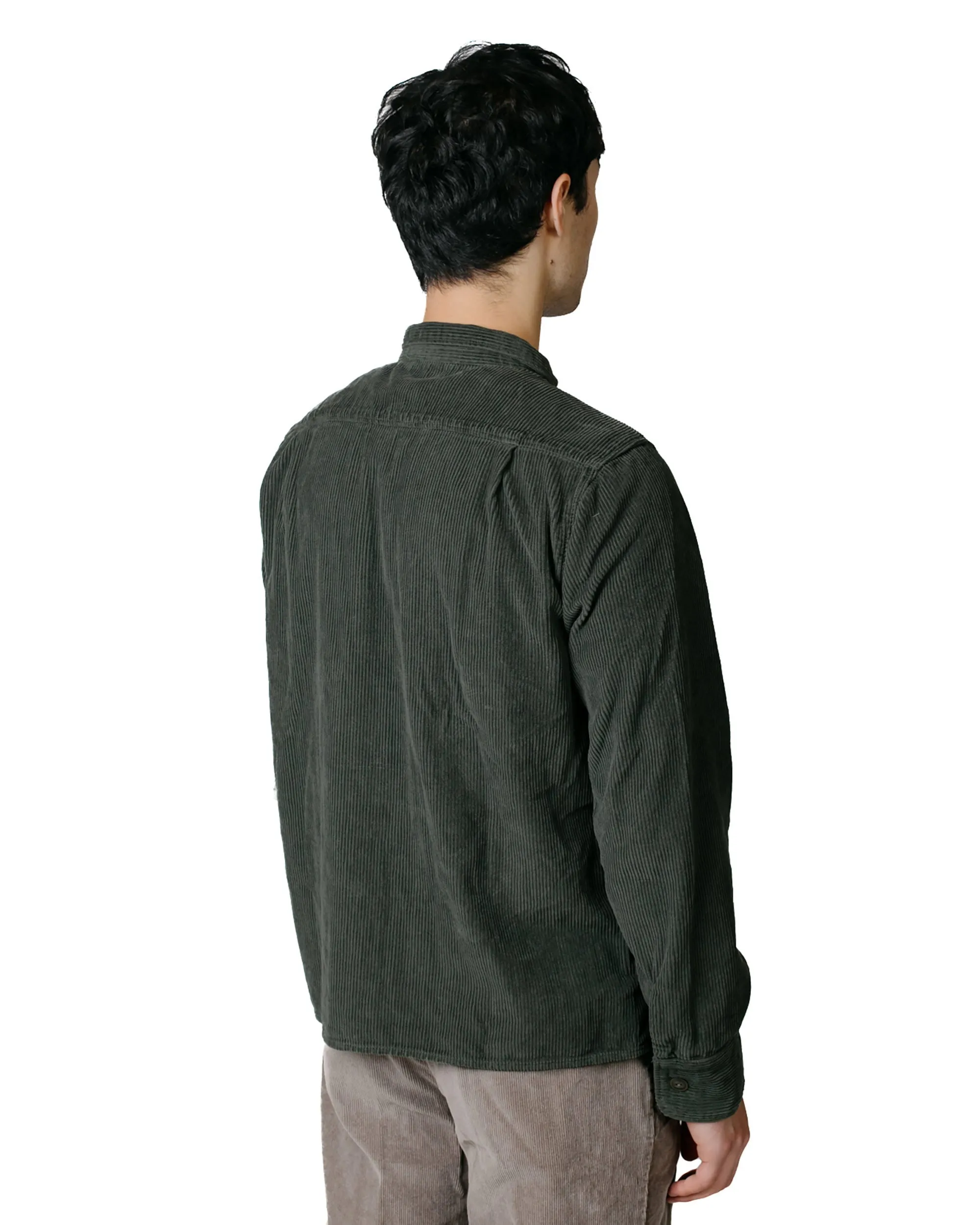 Save Khaki United Wide Wale Cord Camp Shirt Basil sold by Lost & Found product image thumbnail 3