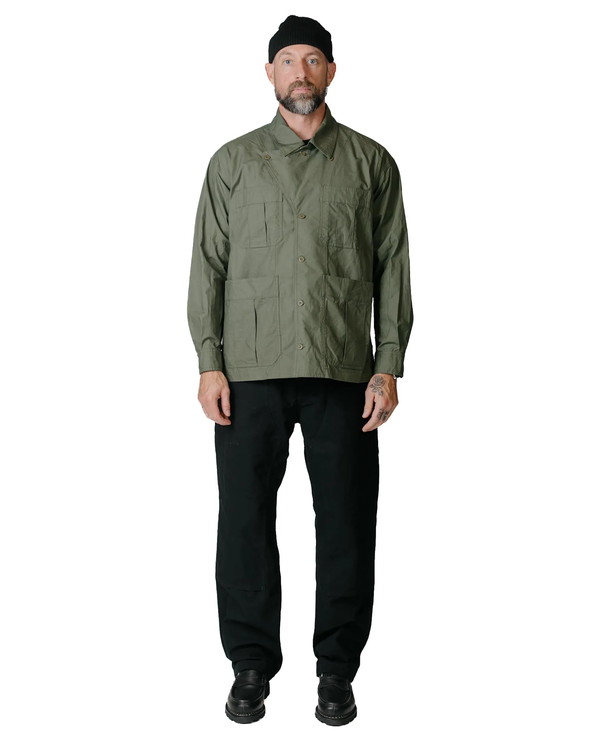 ts(s) Military Shirt Jacket High Density Cotton Canvas Cloth OD sold by Lost & Found product image thumbnail 4