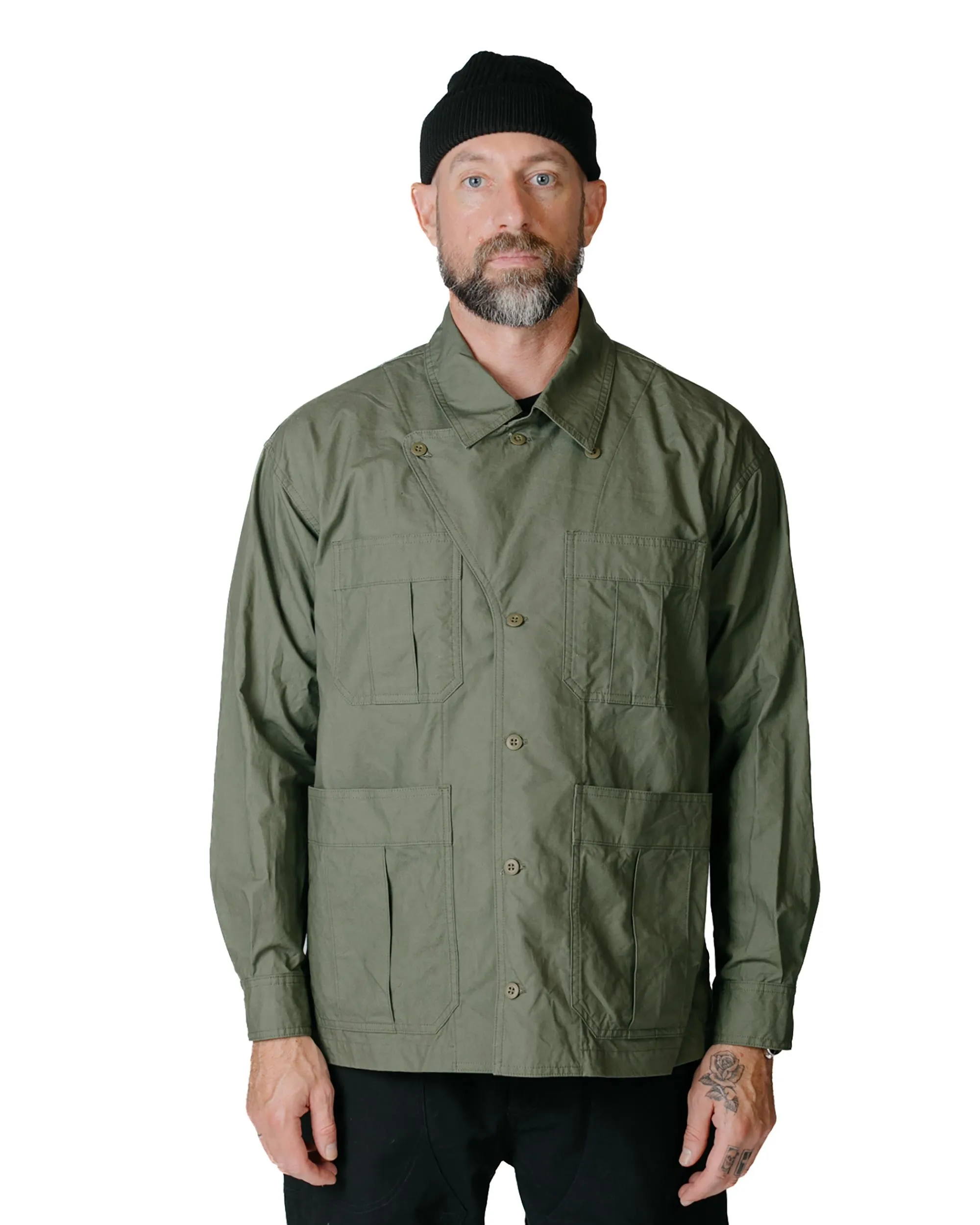 ts(s) Military Shirt Jacket High Density Cotton Canvas Cloth OD sold by Lost & Found product image thumbnail 2