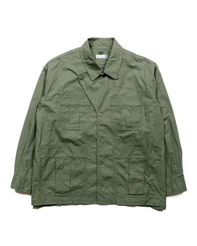 ts(s) Military Shirt Jacket High Density Cotton Canvas Cloth OD sold by Lost & Found
