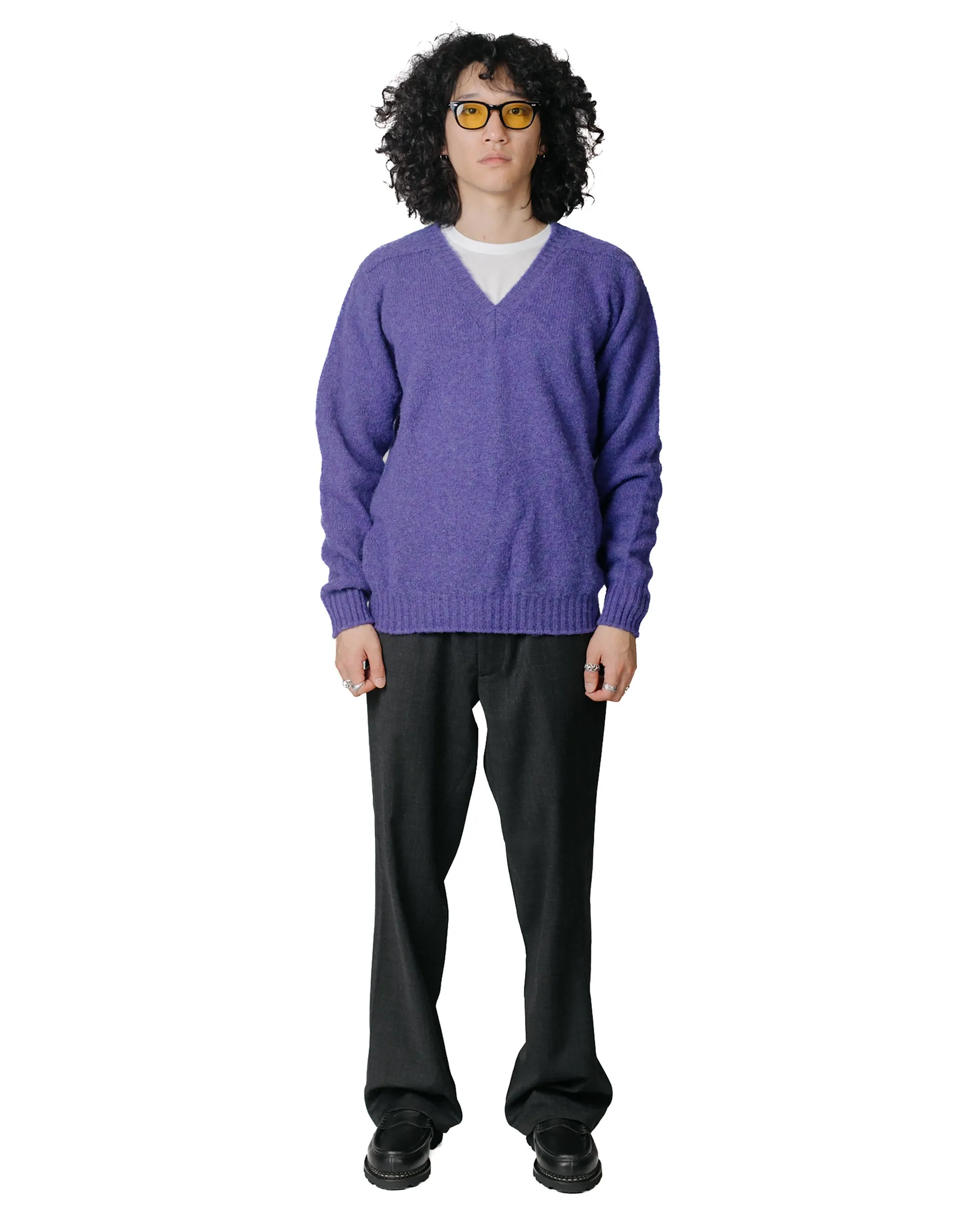 Howlin' Shaggy Bear V Neck Violet Dreams sold by Lost & Found product image thumbnail 4