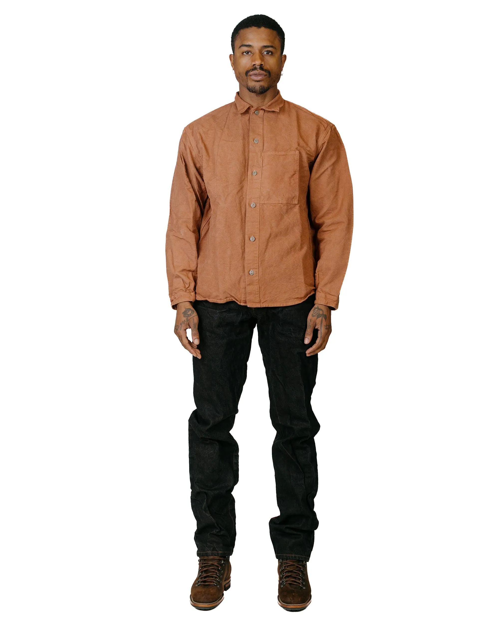 Tender Type 131 Lost Jeans 16oz Selvage Denim Tan Wattle Dyed sold by Lost & Found product image thumbnail 4