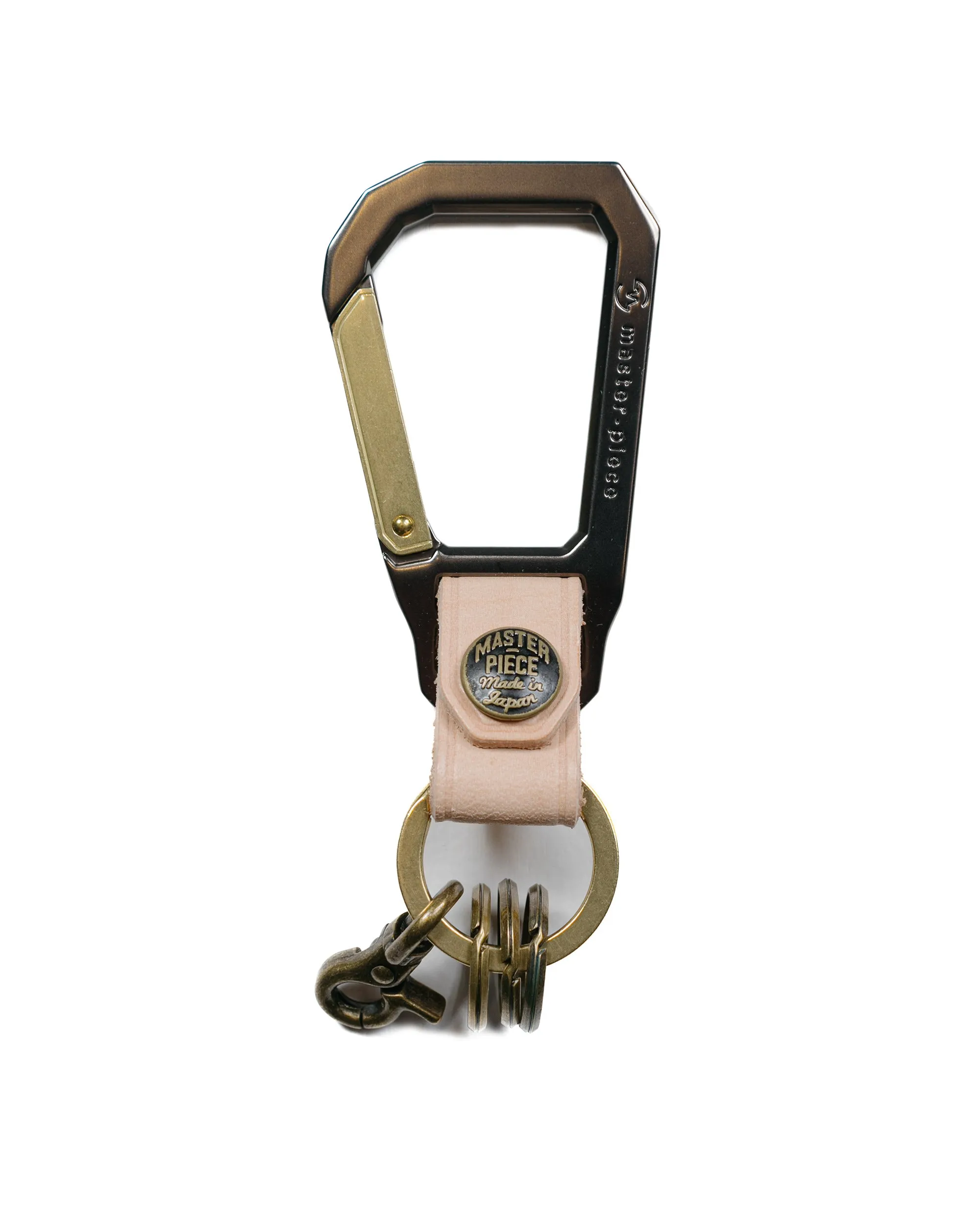 master-piece Carabiner Key Ring Beige sold by Lost & Found