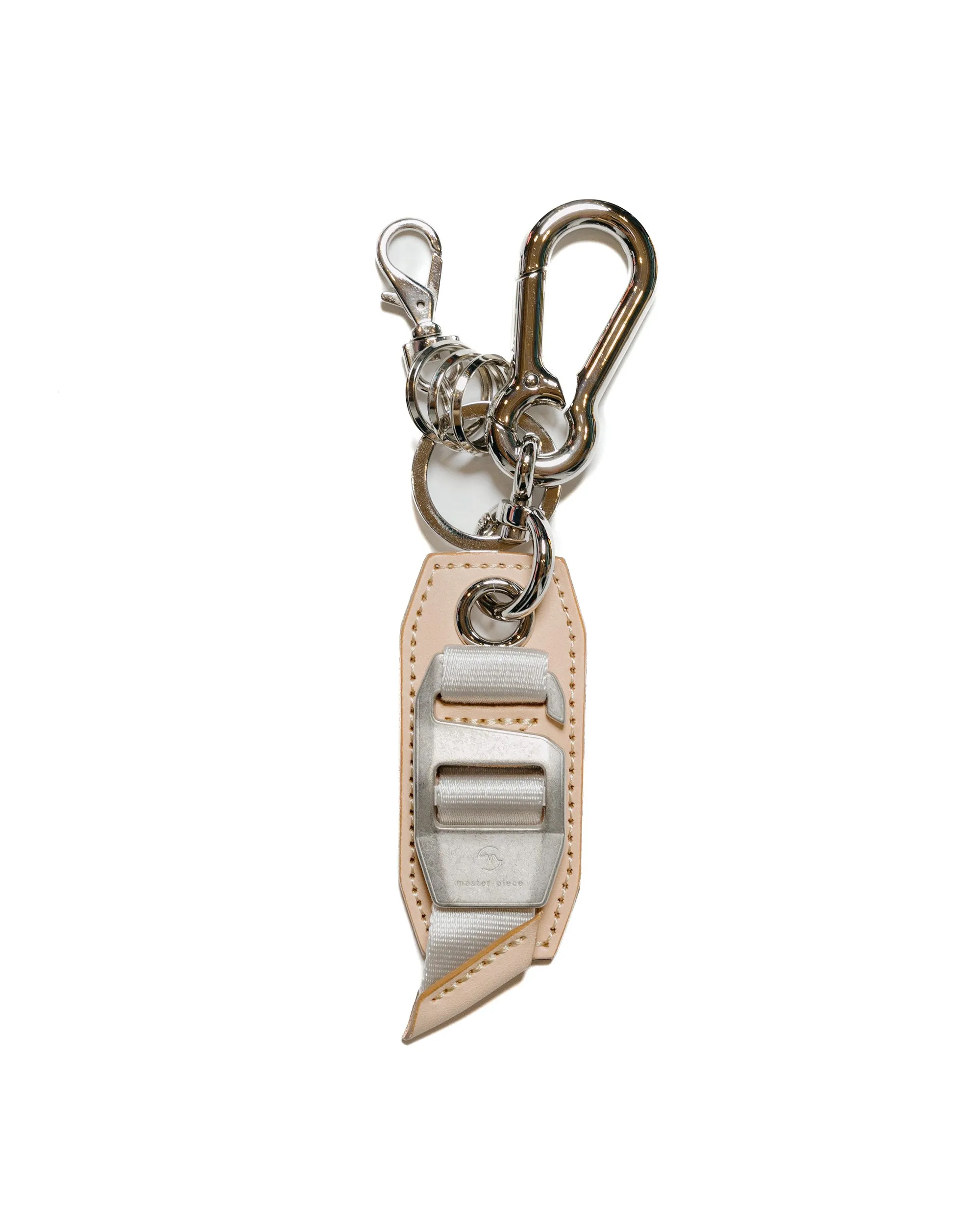 master-piece Hook Buckle Key Ring Beige sold by Lost & Found
