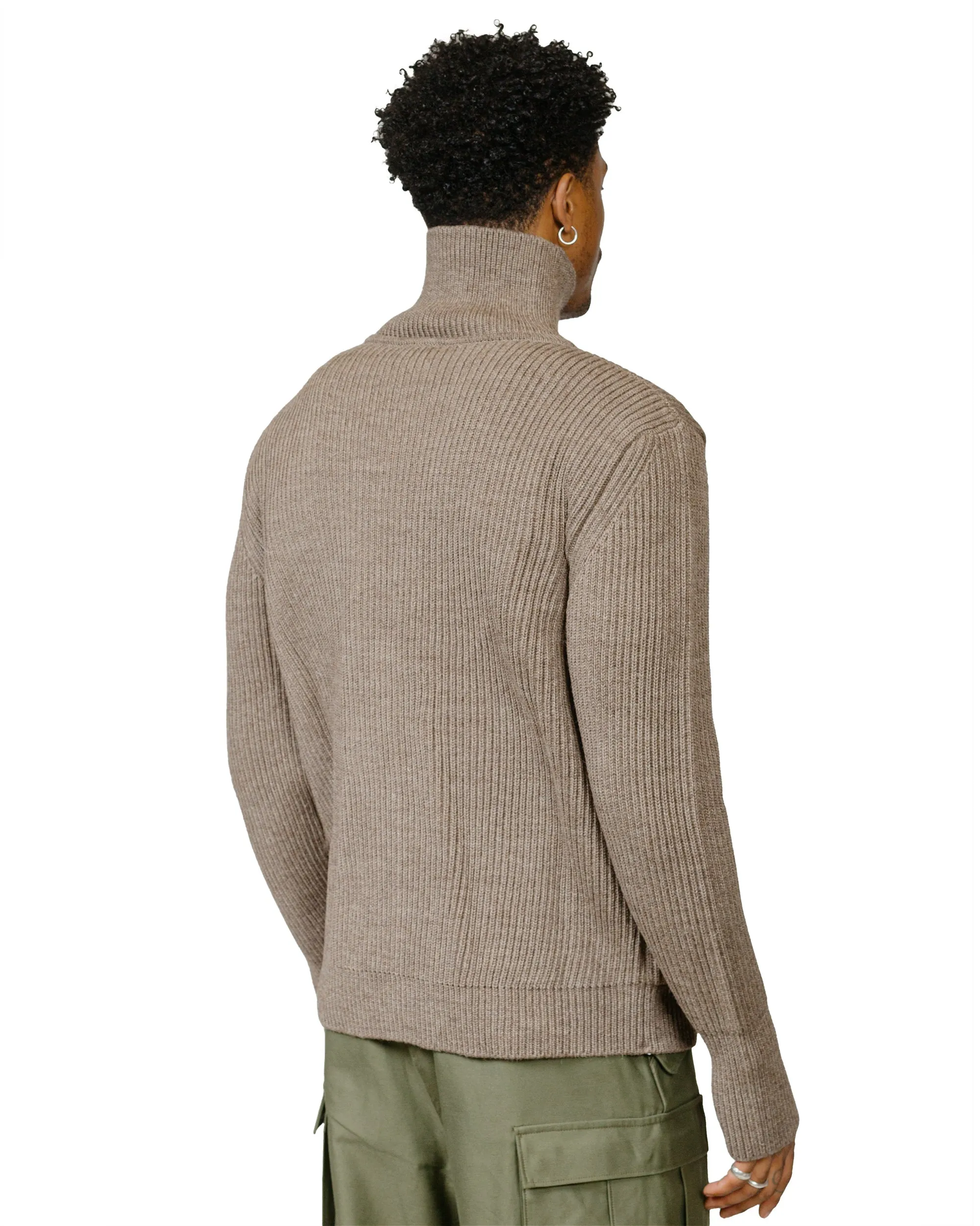 Andersen-Andersen Navy Full-Zip Pockets Natural Taupe sold by Lost & Found product image thumbnail 3