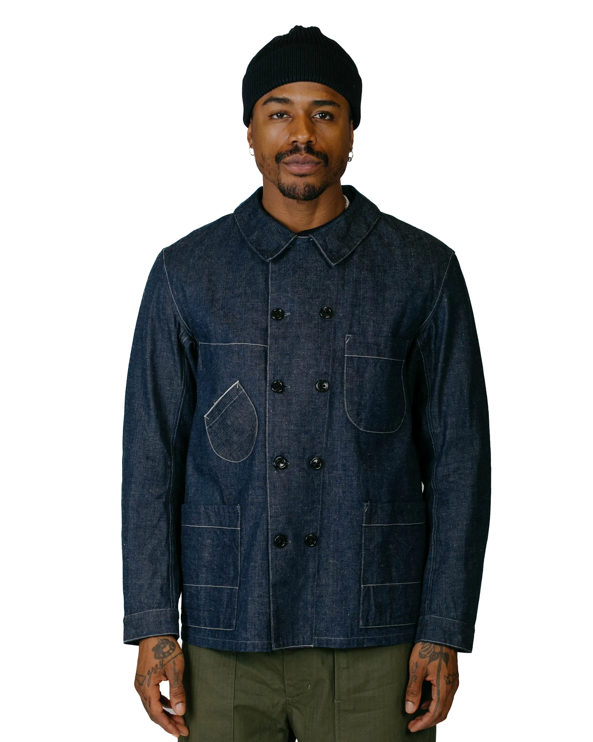 Cohérence Kees 10oz Logger Selvedge Denim Jacket Indigo sold by Lost & Found product image thumbnail 2