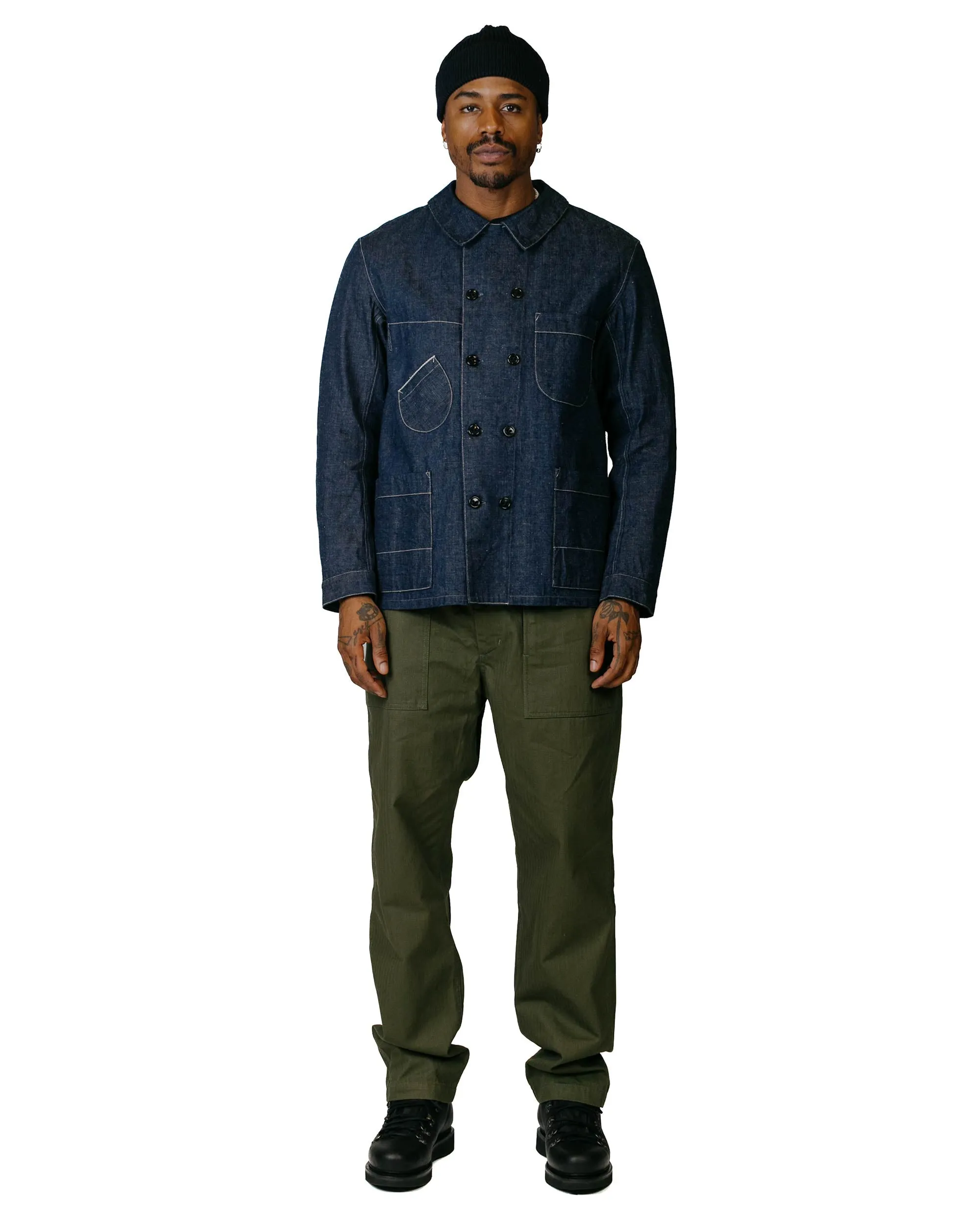 Cohérence Kees 10oz Logger Selvedge Denim Jacket Indigo sold by Lost & Found product image thumbnail 4