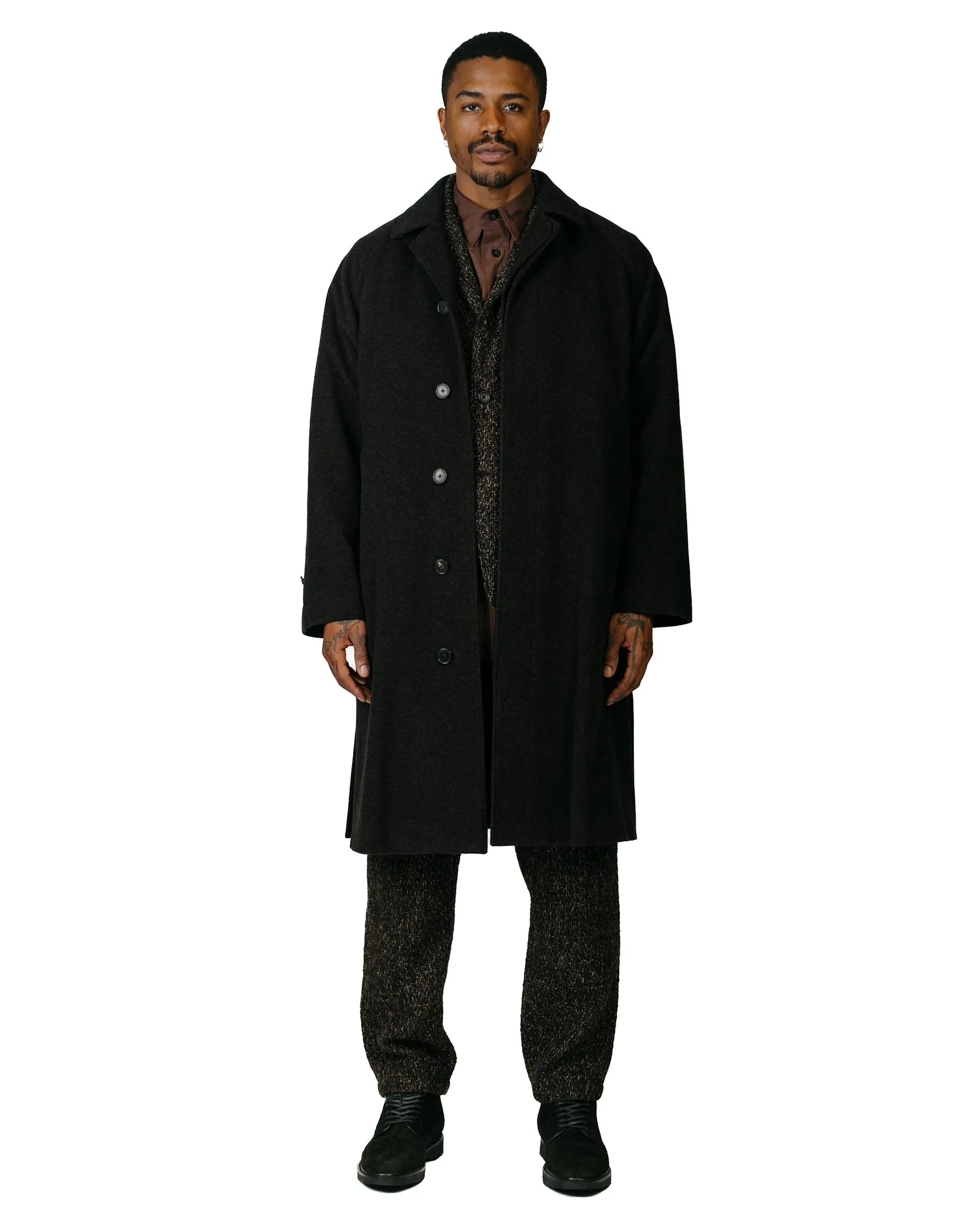 Cohérence Ruiz Mosser Jersey Over Coat Brown sold by Lost & Found product image thumbnail 4