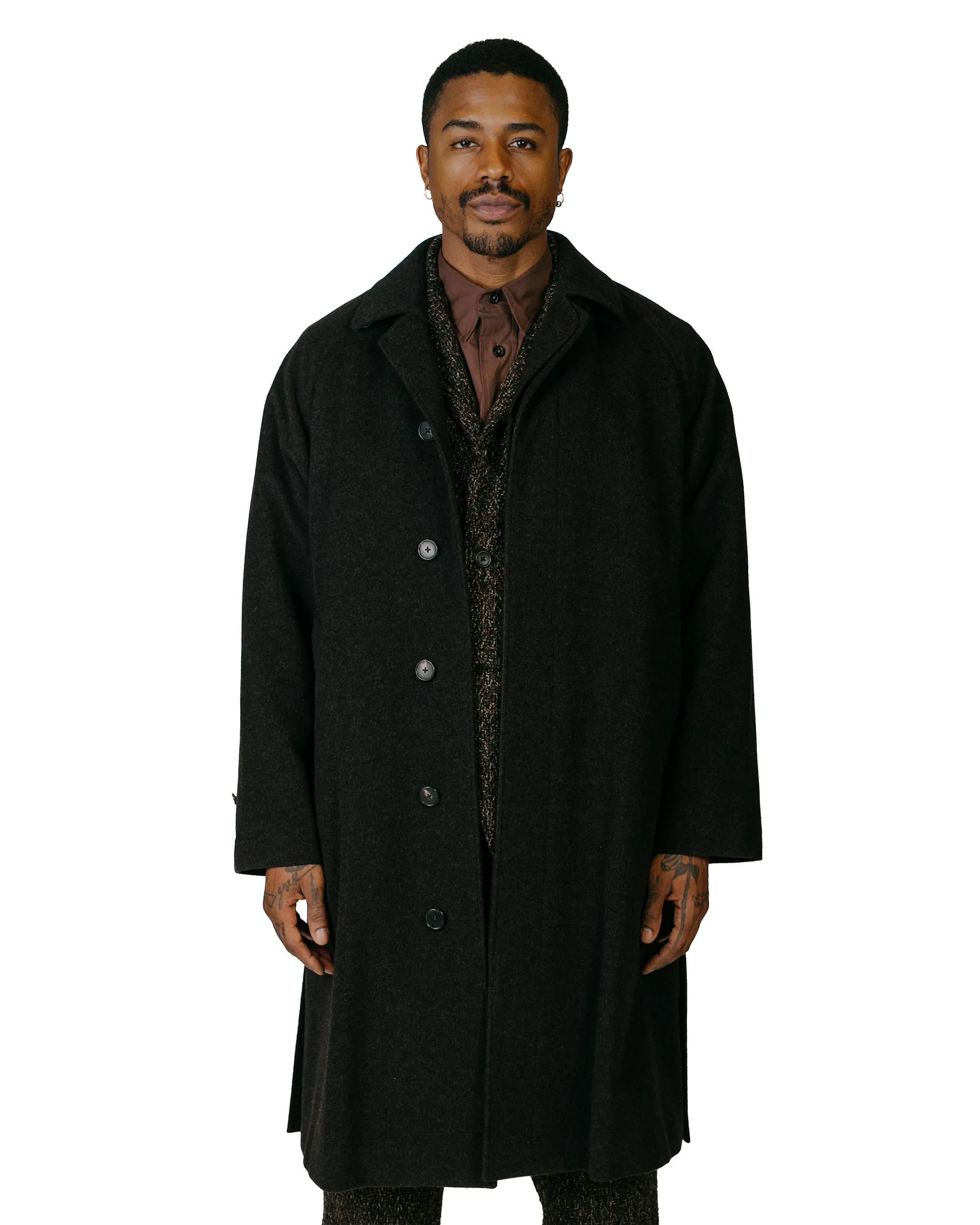 Cohérence Ruiz Mosser Jersey Over Coat Brown sold by Lost & Found product image thumbnail 2