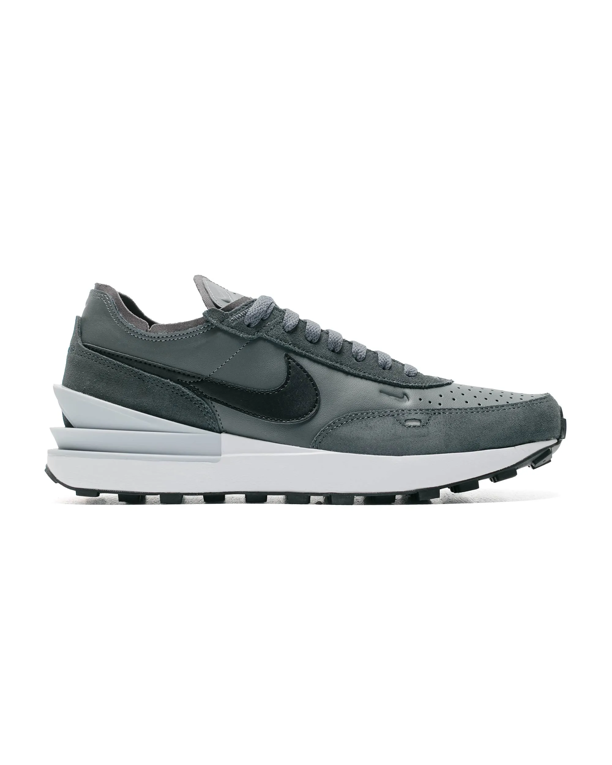 Nike Waffle One Leather Iron Grey sold by Lost & Found