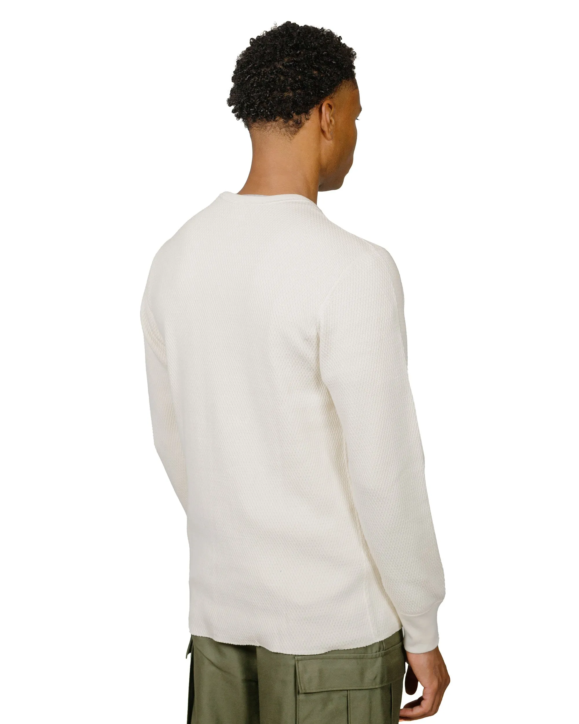 The Real McCoy's MC22109 U.S. Army Military Thermal Shirt Milk sold by Lost & Found product image thumbnail 3