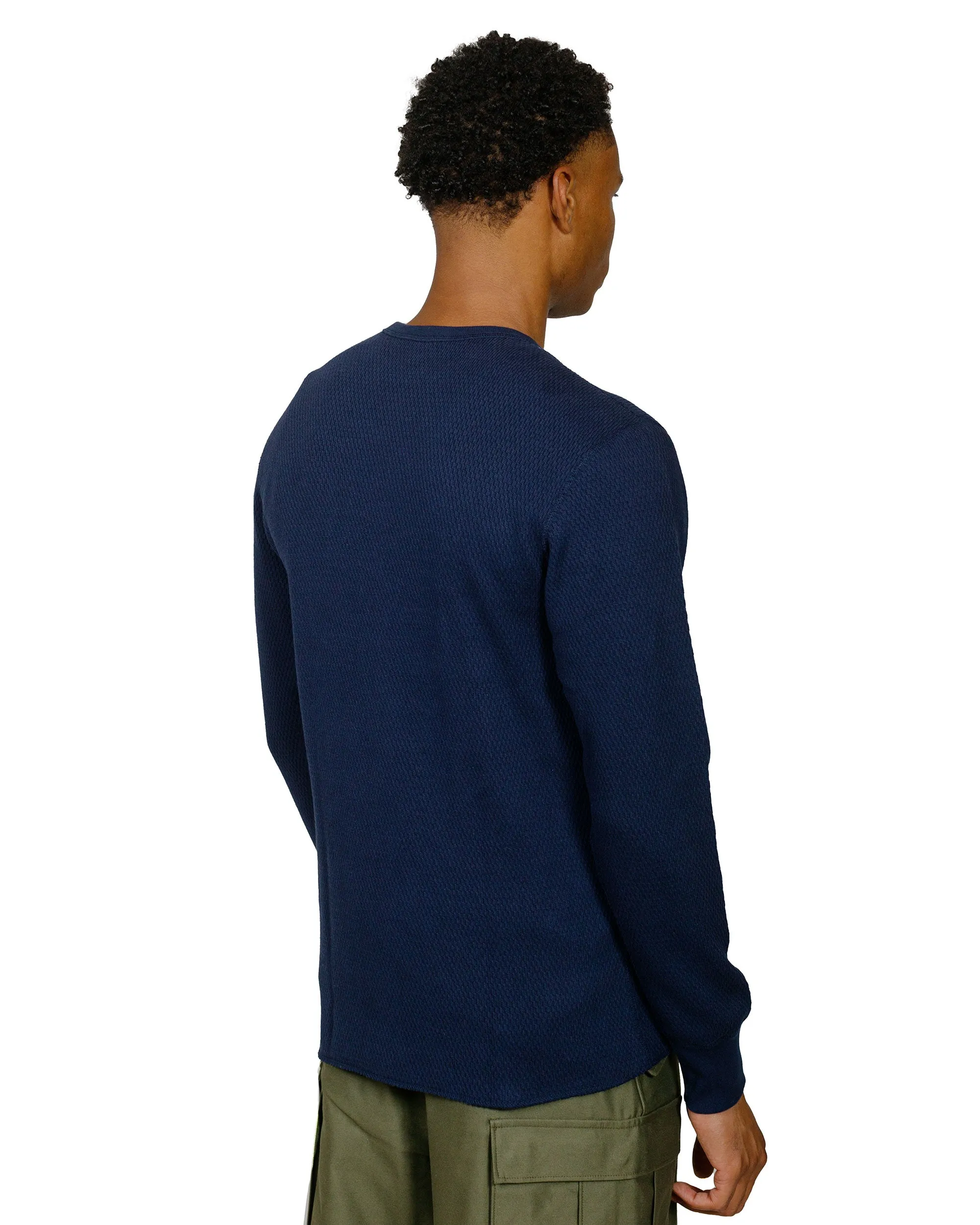 The Real McCoy's MC22109 U.S. Army Military Thermal Shirt Navy sold by Lost & Found product image thumbnail 3