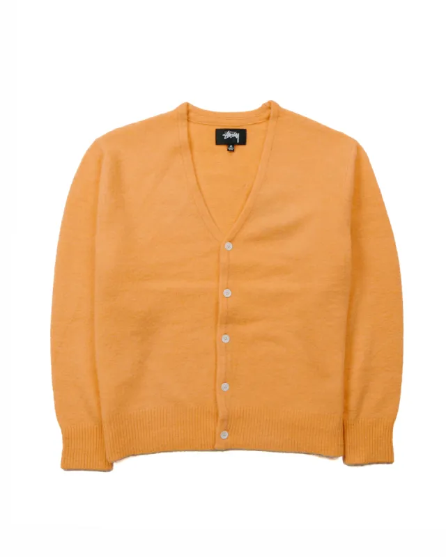 Stüssy Brushed Cardigan Peach sold by Lost & Found