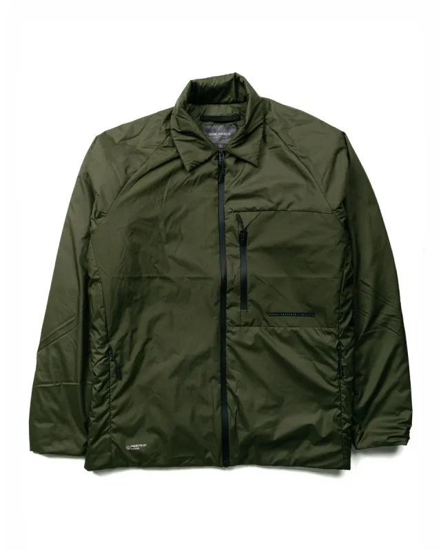 Norse Projects Pertex Quantum Midlayer Shirt Army Green sold by Lost & Found