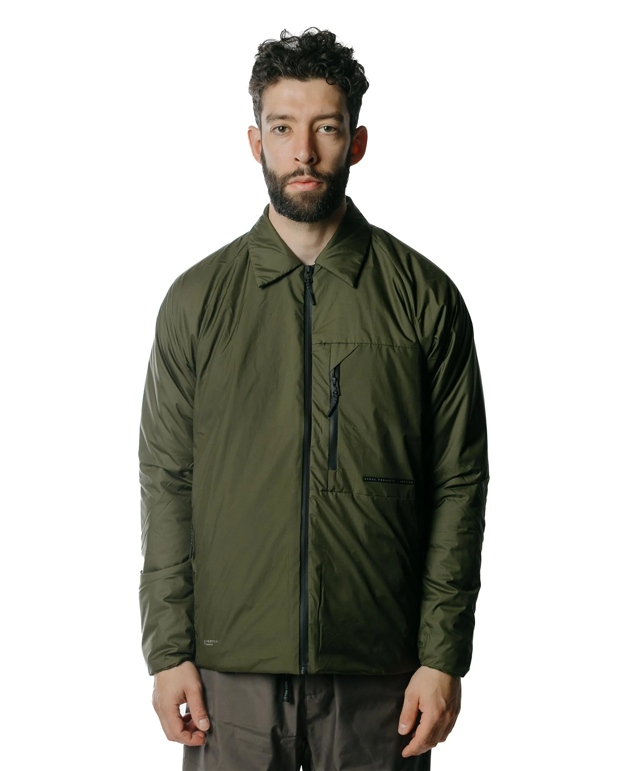 Norse Projects Pertex Quantum Midlayer Shirt Army Green sold by Lost & Found product image thumbnail 2