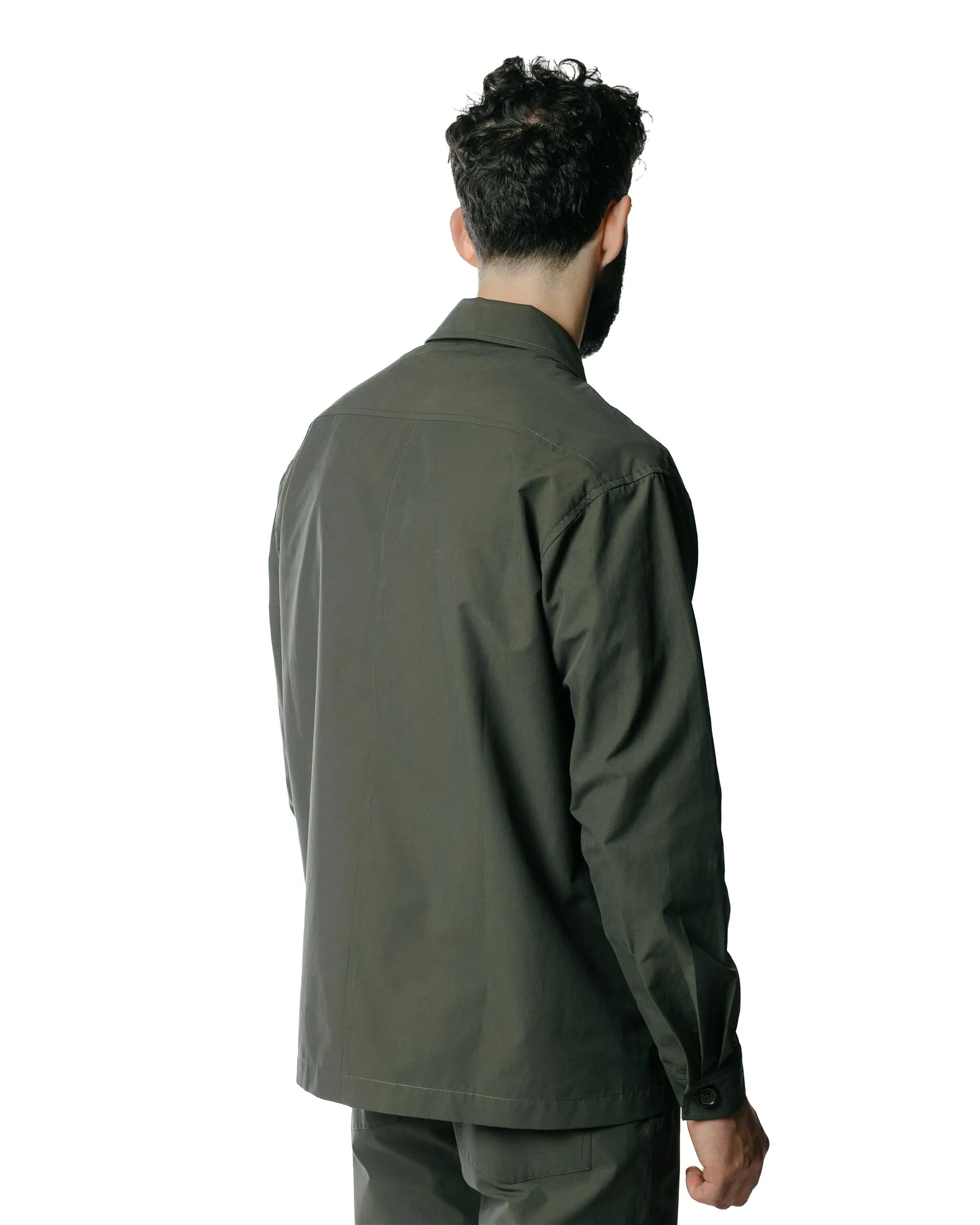 Wanze Boxy Overshirt Structured Cotton Green Smoke sold by Lost & Found product image thumbnail 3