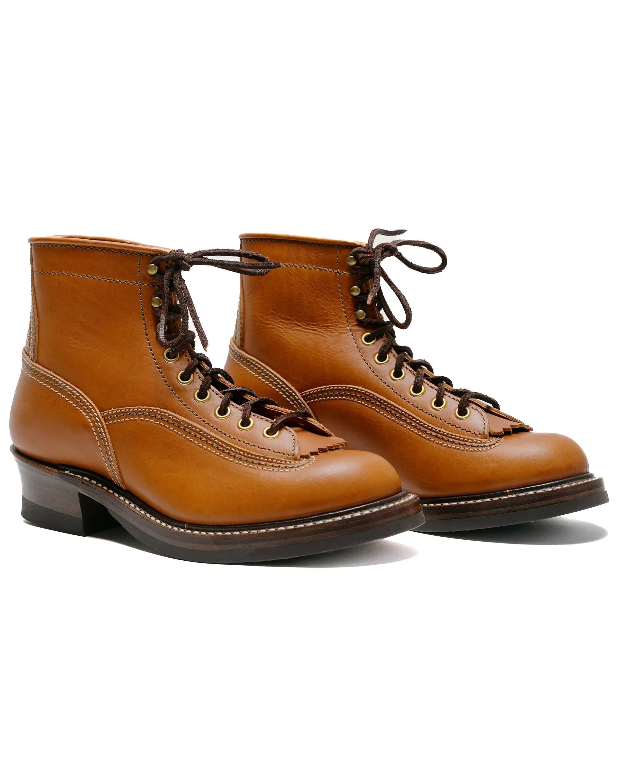 John Lofgren Bootmaker Donkey Puncher Boots Badalassi Carlo Leather Cognac sold by Lost & Found product image thumbnail 2