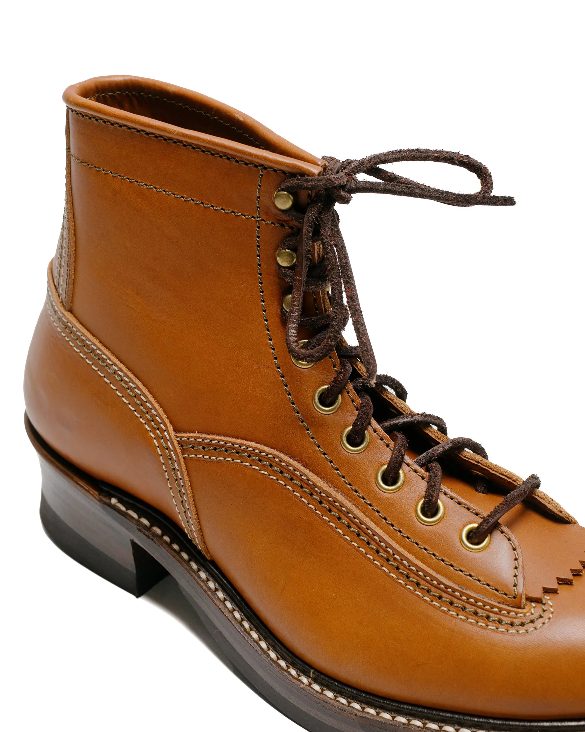 John Lofgren Bootmaker Donkey Puncher Boots Badalassi Carlo Leather Cognac sold by Lost & Found product image thumbnail 3