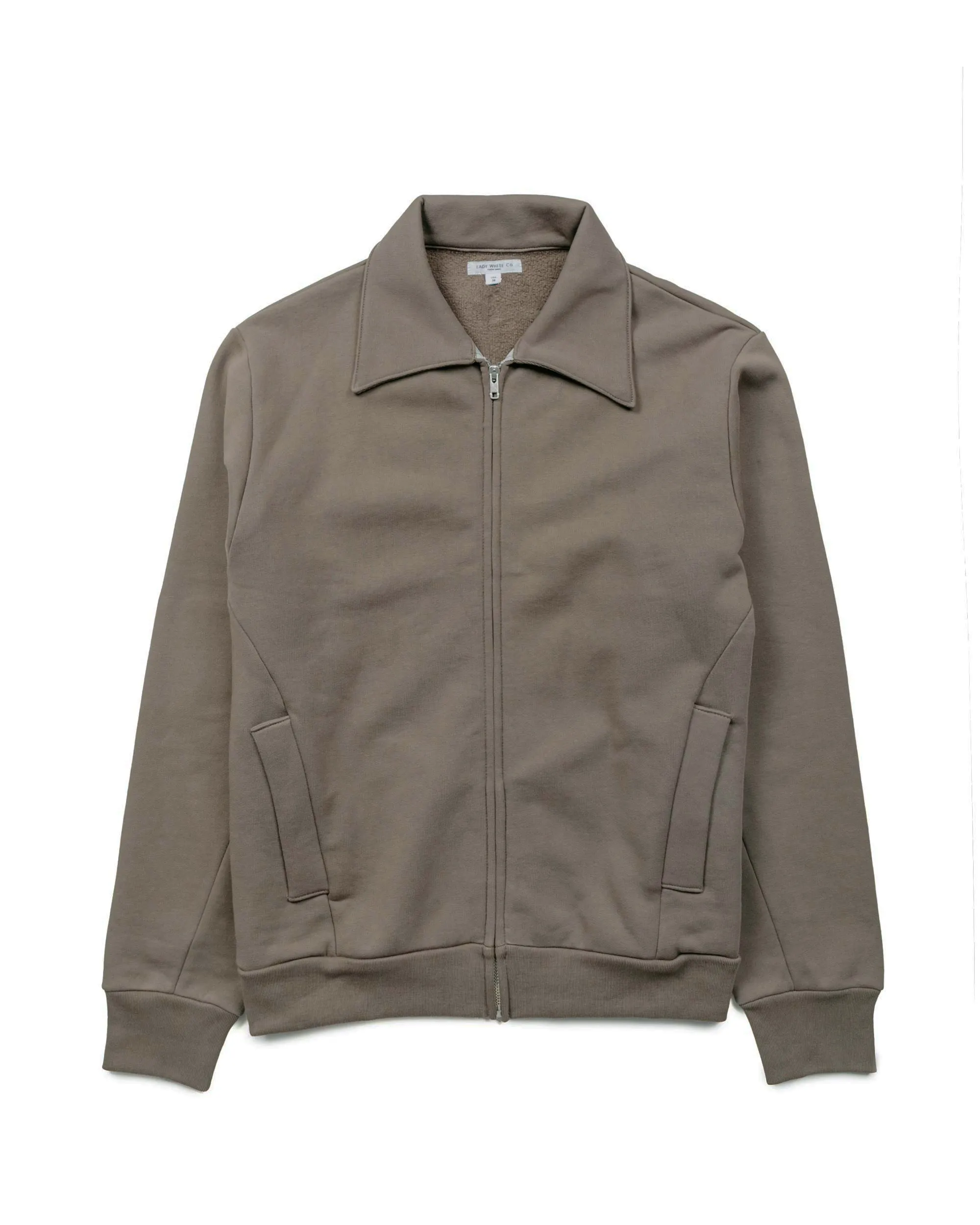 Lady White Co. Zip Sweat Jacket Deep Cement sold by Lost & Found