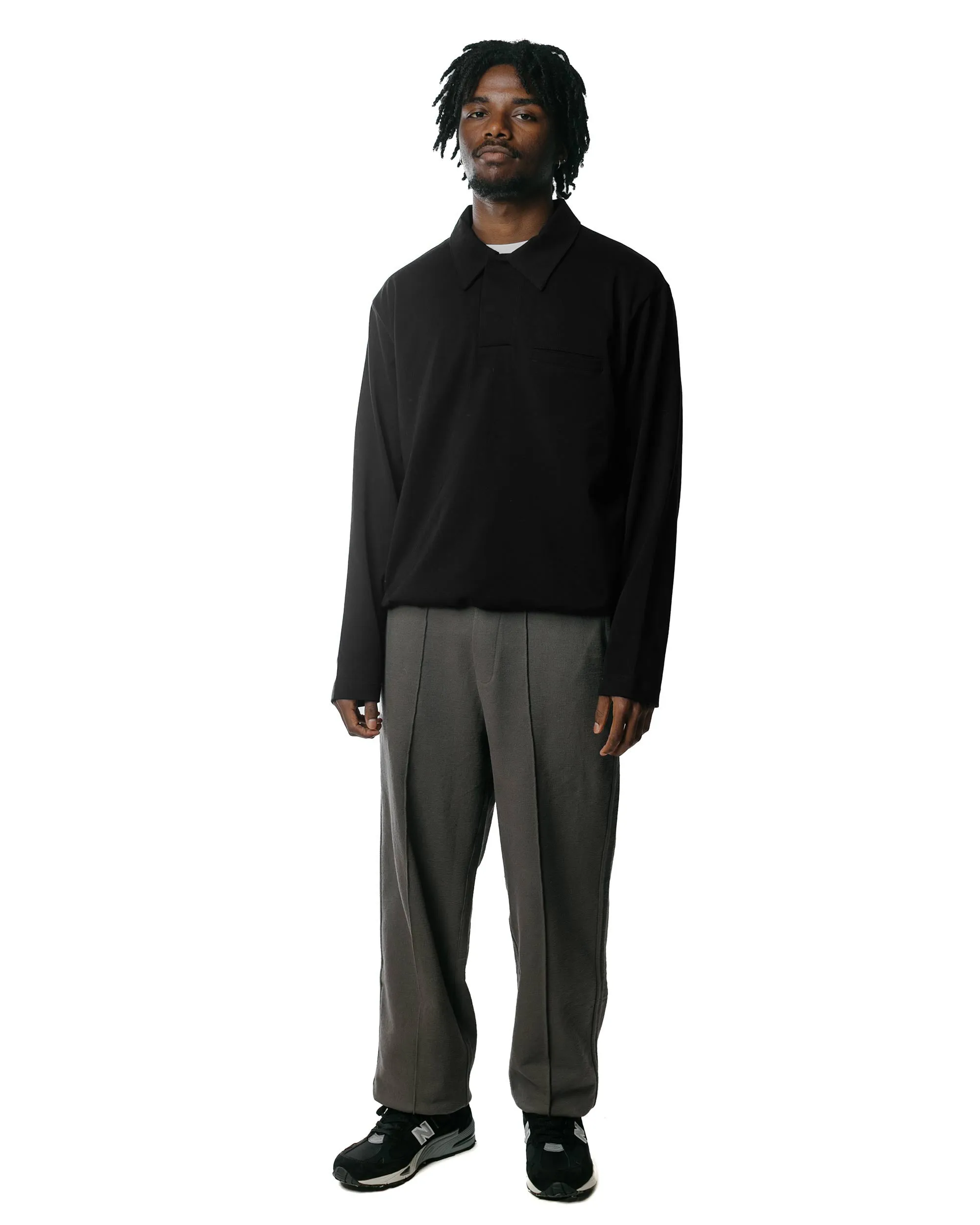 Lady White Co. L/S Richmond Polo Black sold by Lost & Found product image thumbnail 4