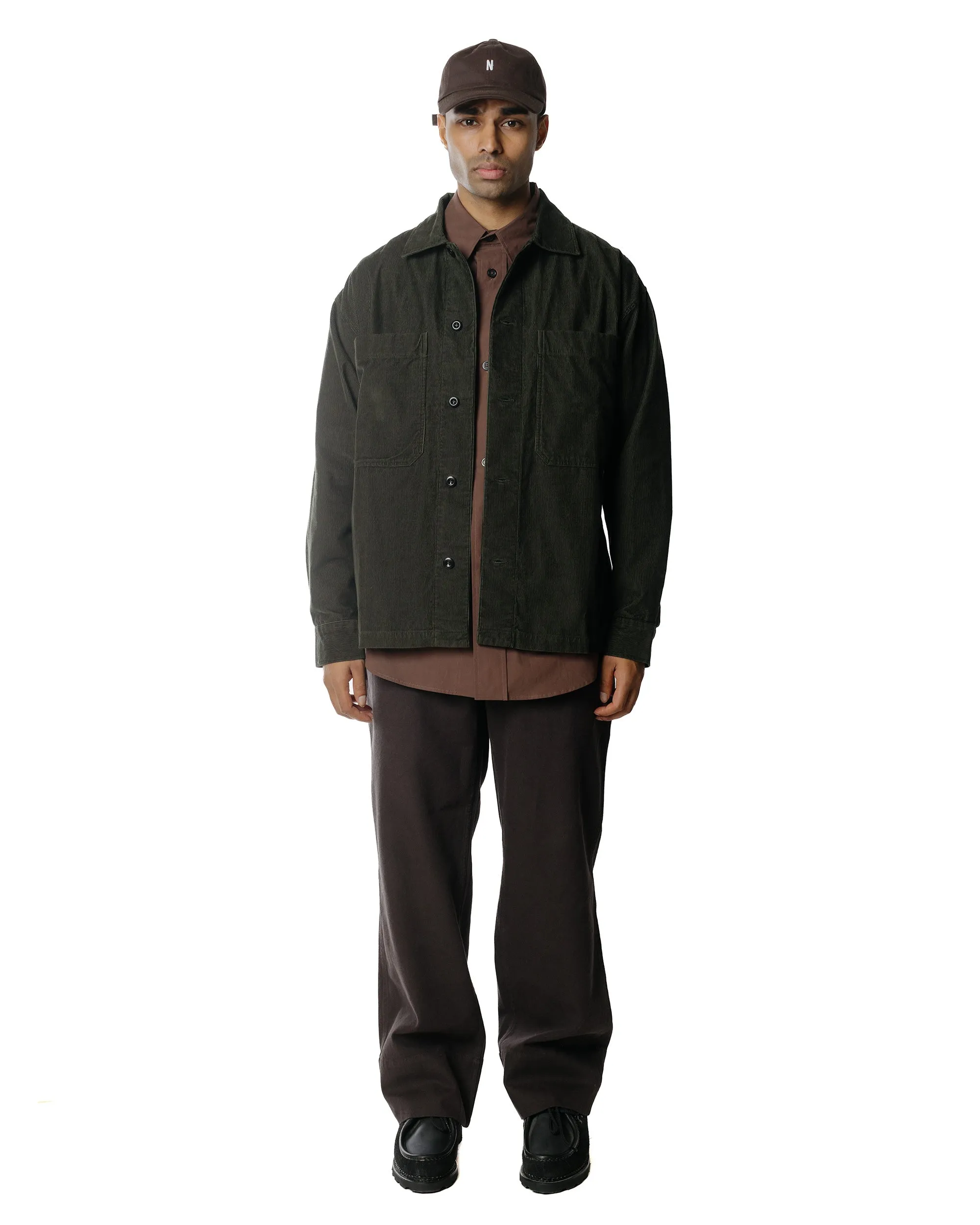 Margaret Howell Oversized Dress Shirt Matt Cotton Poplin Teak sold by Lost & Found product image thumbnail 2