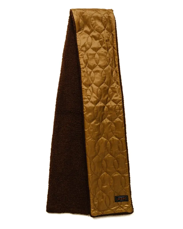 Beams Plus Muffler Boa Quilting Brown sold by Lost & Found